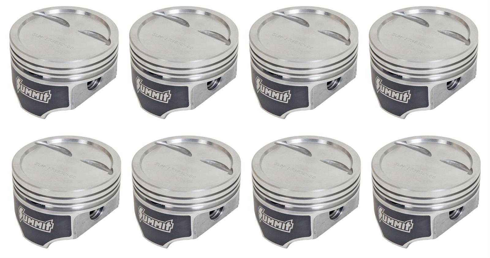 Summit Racing SUM-17383C-00 Summit Racing™ Coated Hypereutectic Pistons ...