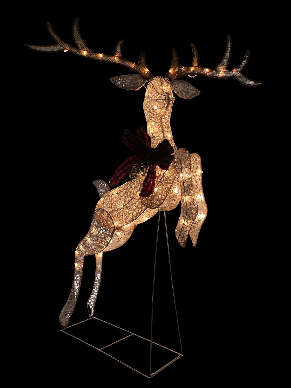 Summit Racing SUM-20563 Tinsel Flying Deer Outdoor Light Display