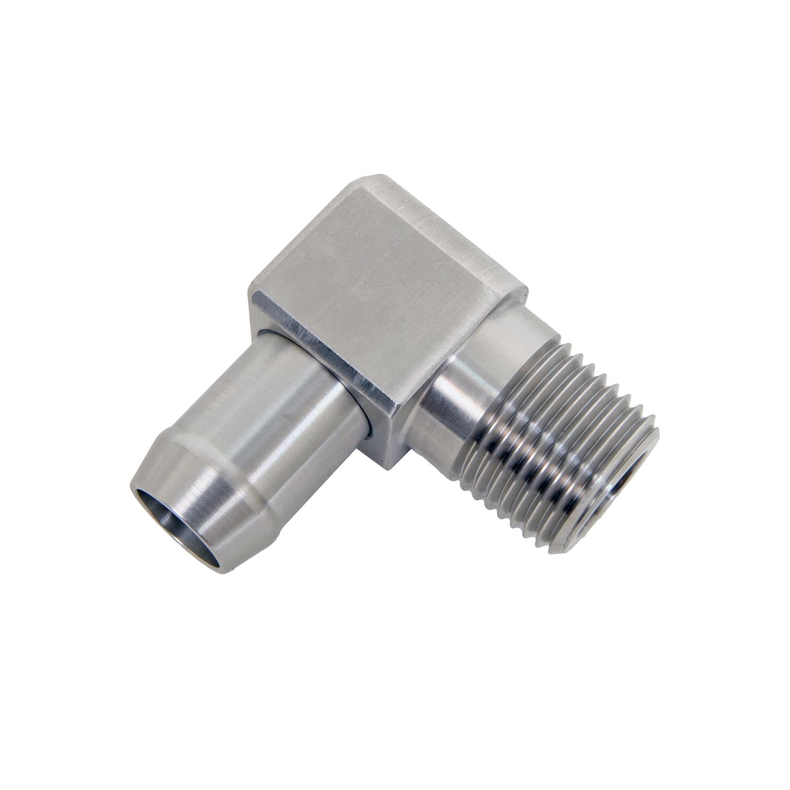 Qiilu 4530 Heater Hose Fitting Heater Hose Connectors for 3/4in Water Pump 5/8in 90 Degrees for SBC V8 Engines 