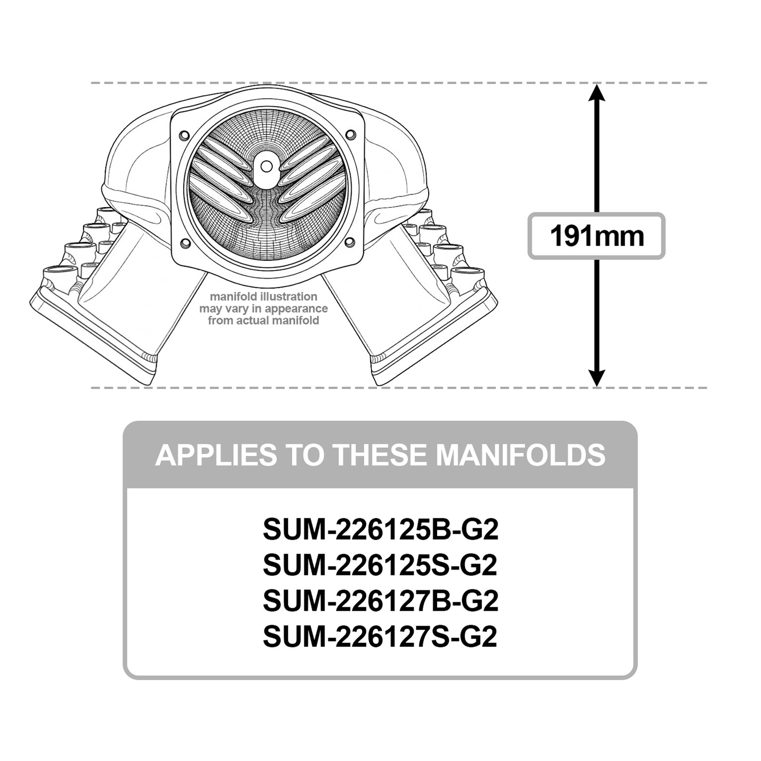 Summit Racing SUM-226127S-G2 Summit Racing™ Max EFI LS Intake