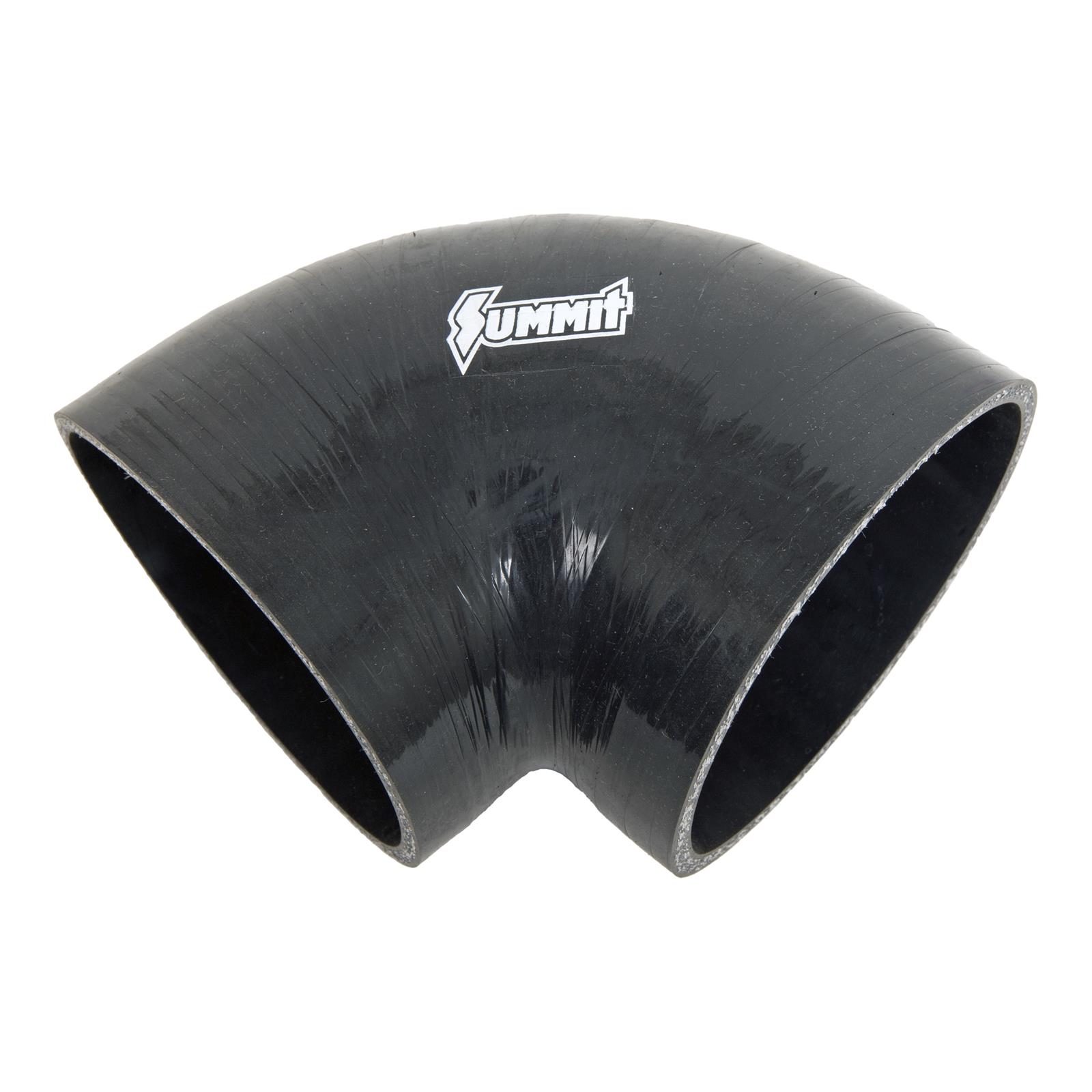 89mm 3.5" ID 90 Degree Elbow Silicone Reducer Hose - Black, For Car Intercooler & Intake Piping - View #9