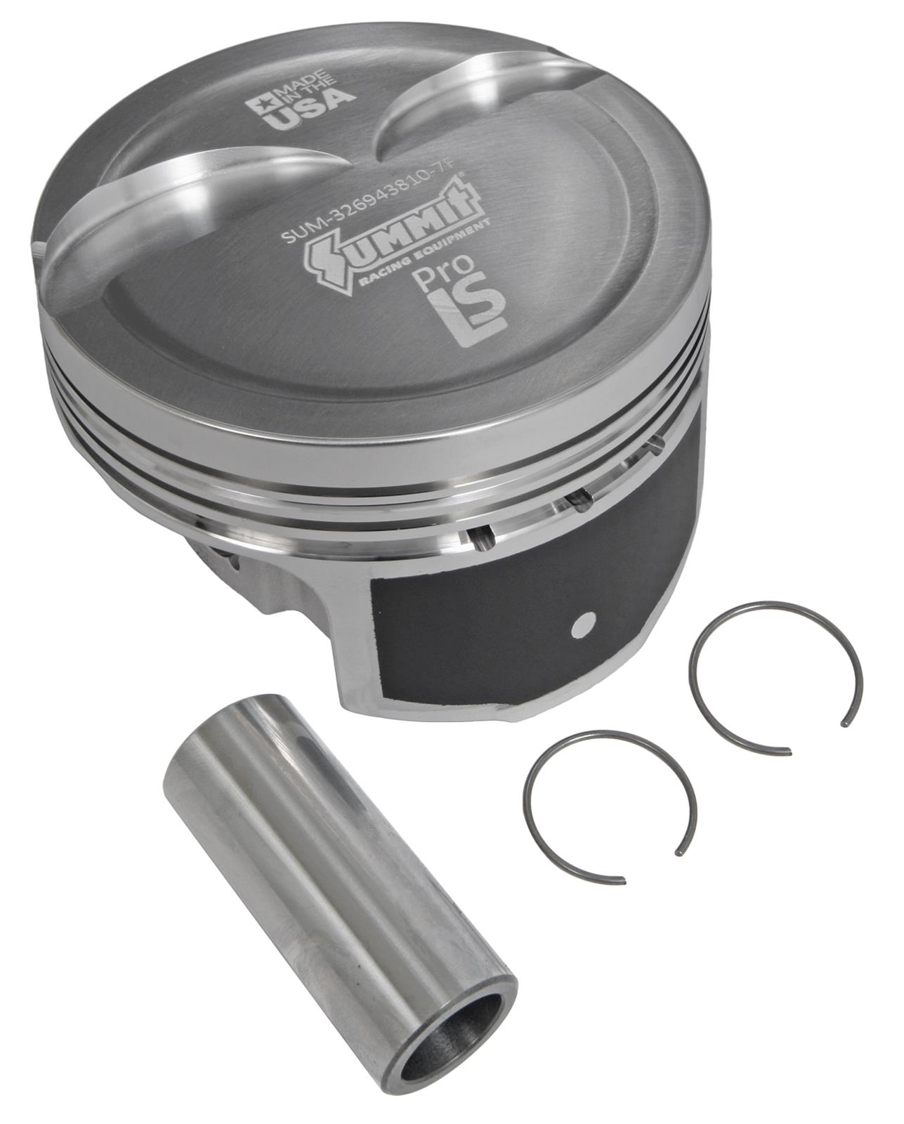 Summit Racing SUM-326S43810-7F Summit Racing™ Pro LS Forged Pistons ...