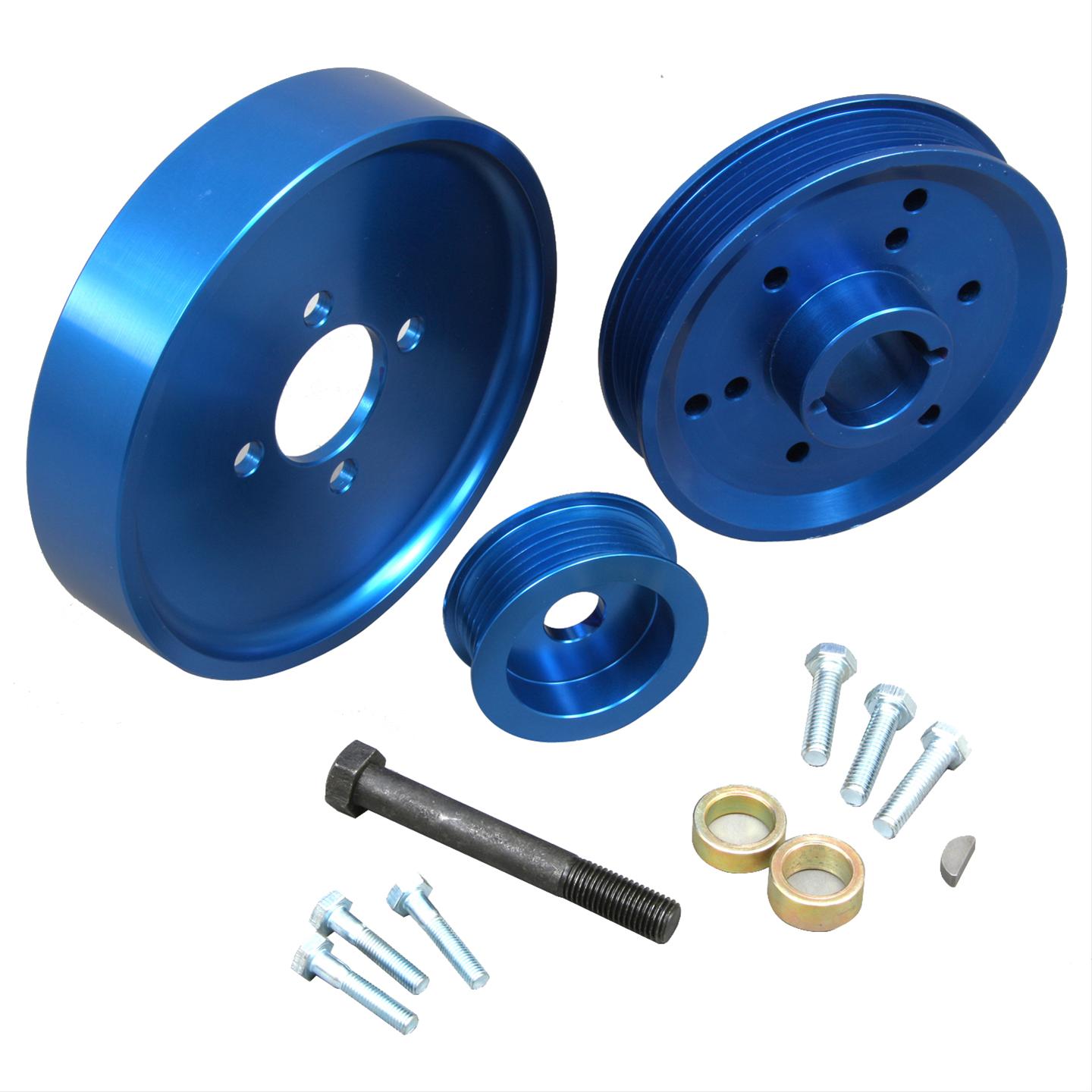 Summit Racing SUM329703W Summit Racing™ Underdrive Aluminum Pulley