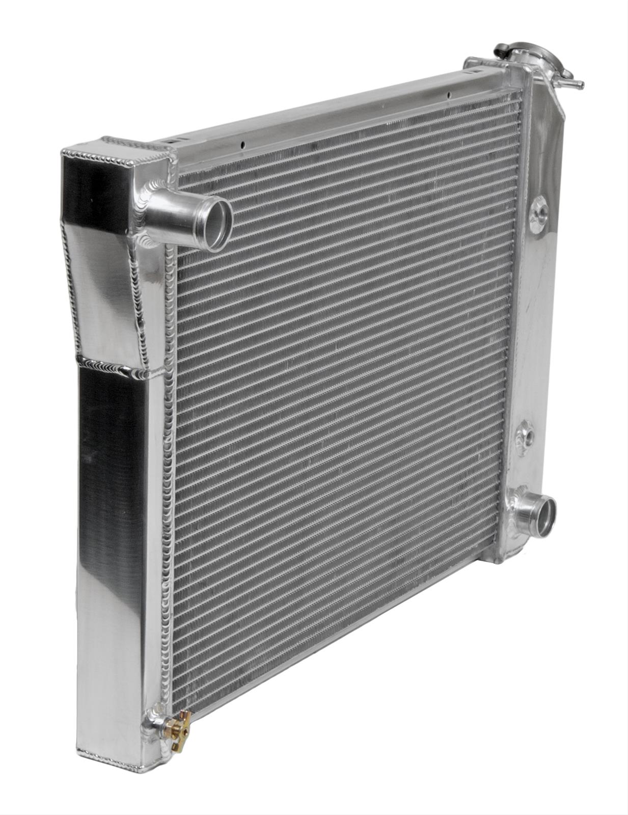 thumbnail image 2 of PM Performotor 3-Row Aluminum Radiator For 75-78 Datsun 280Z Fairlady – Manual Trans, 24.5x16x2.5 Inch 2 of 4