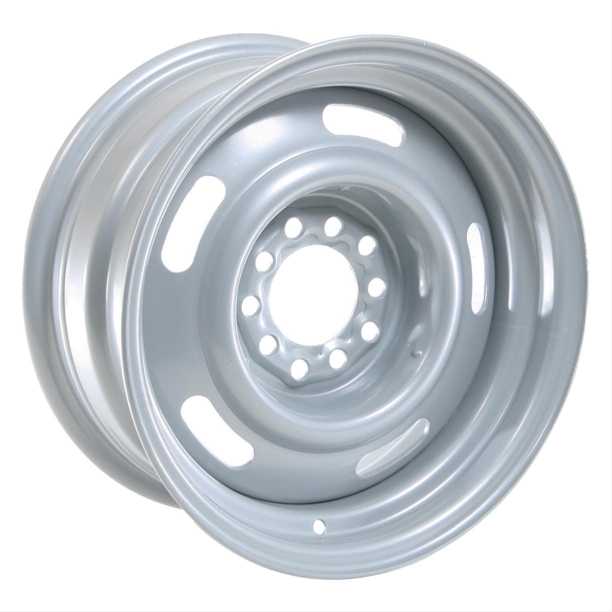 Vision Wheel 55-5704 - Vision American Muscle 55 Rally Series Silver Wheels. 
