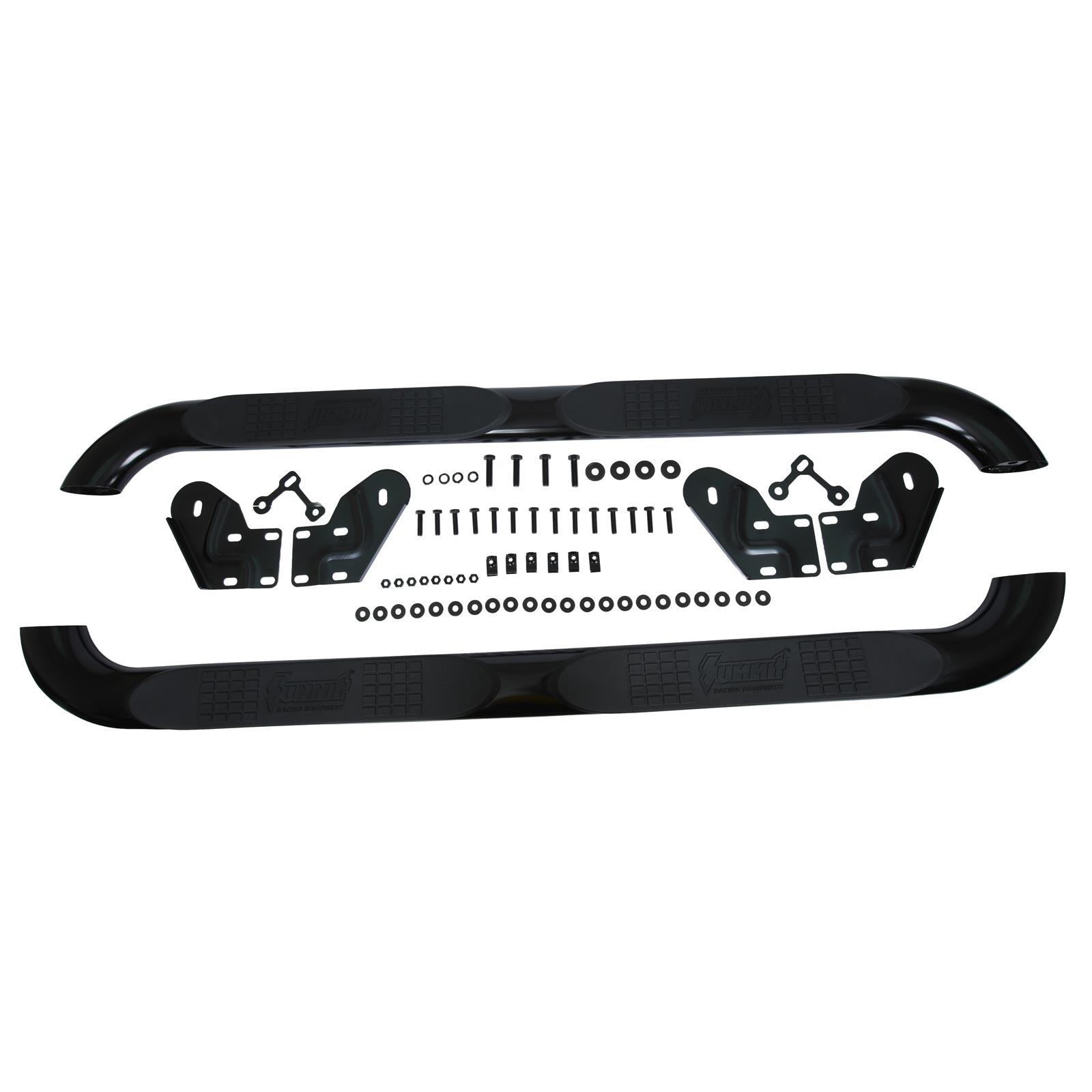 Summit Racing SUM-710226-B Summit Racing™ 4 in. Oval Step Bars