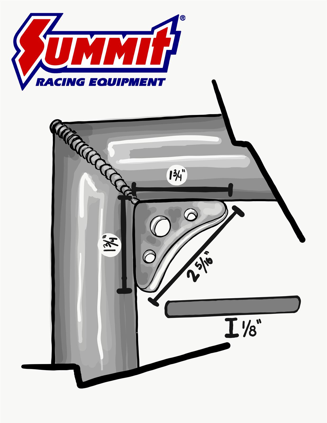 Summit Racing SUM770971 Summit Racing™ Chassis Gussets Summit Racing
