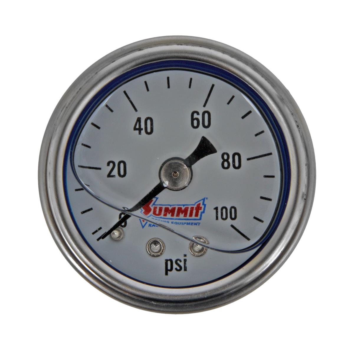 Summit Racing SUM800138 Summit Racing™ Fuel Pressure Gauges Summit Racing