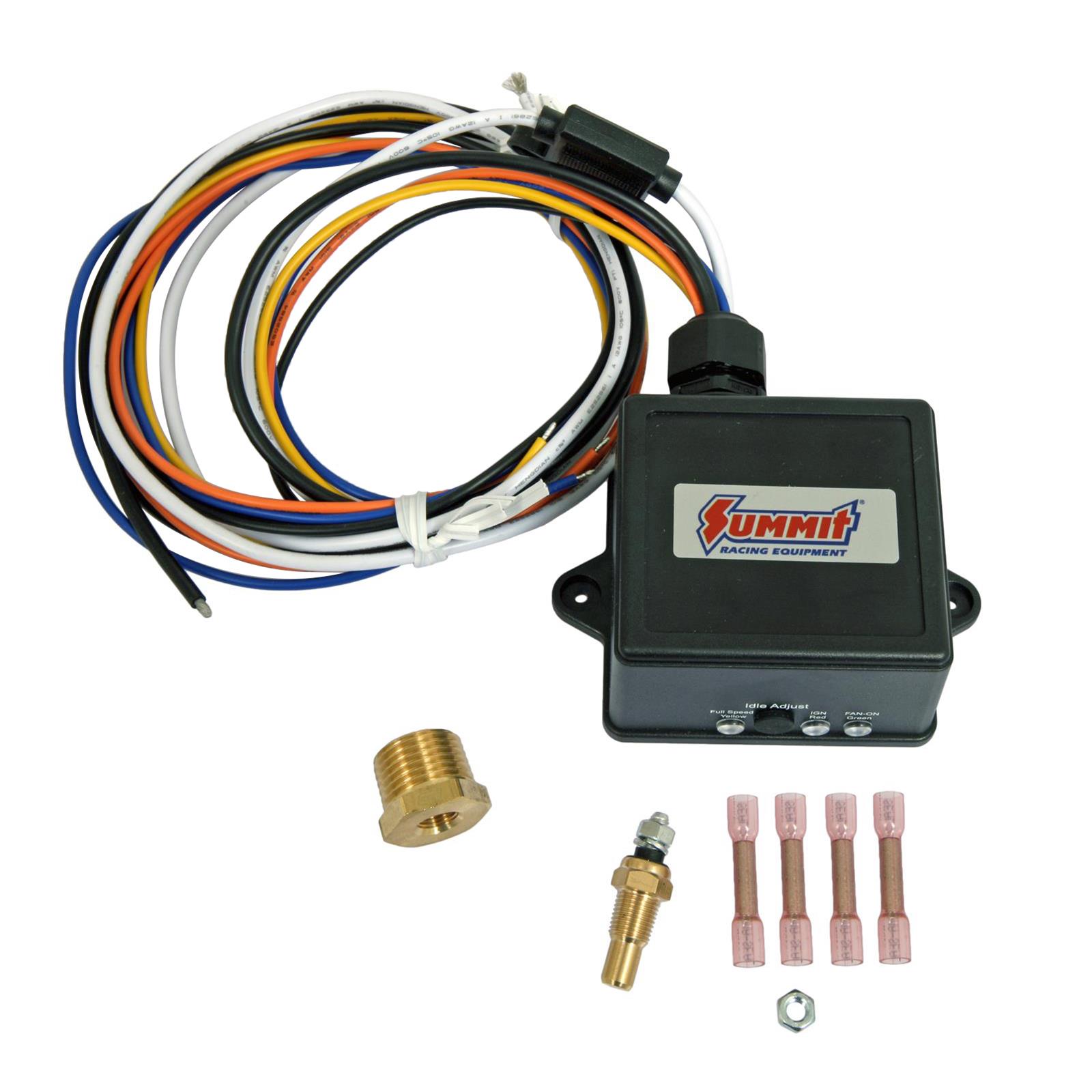 Summit Racing Driver Fans Summit Racing SUM-890124 Summit Racing™ Adjustable Electric Fan ...