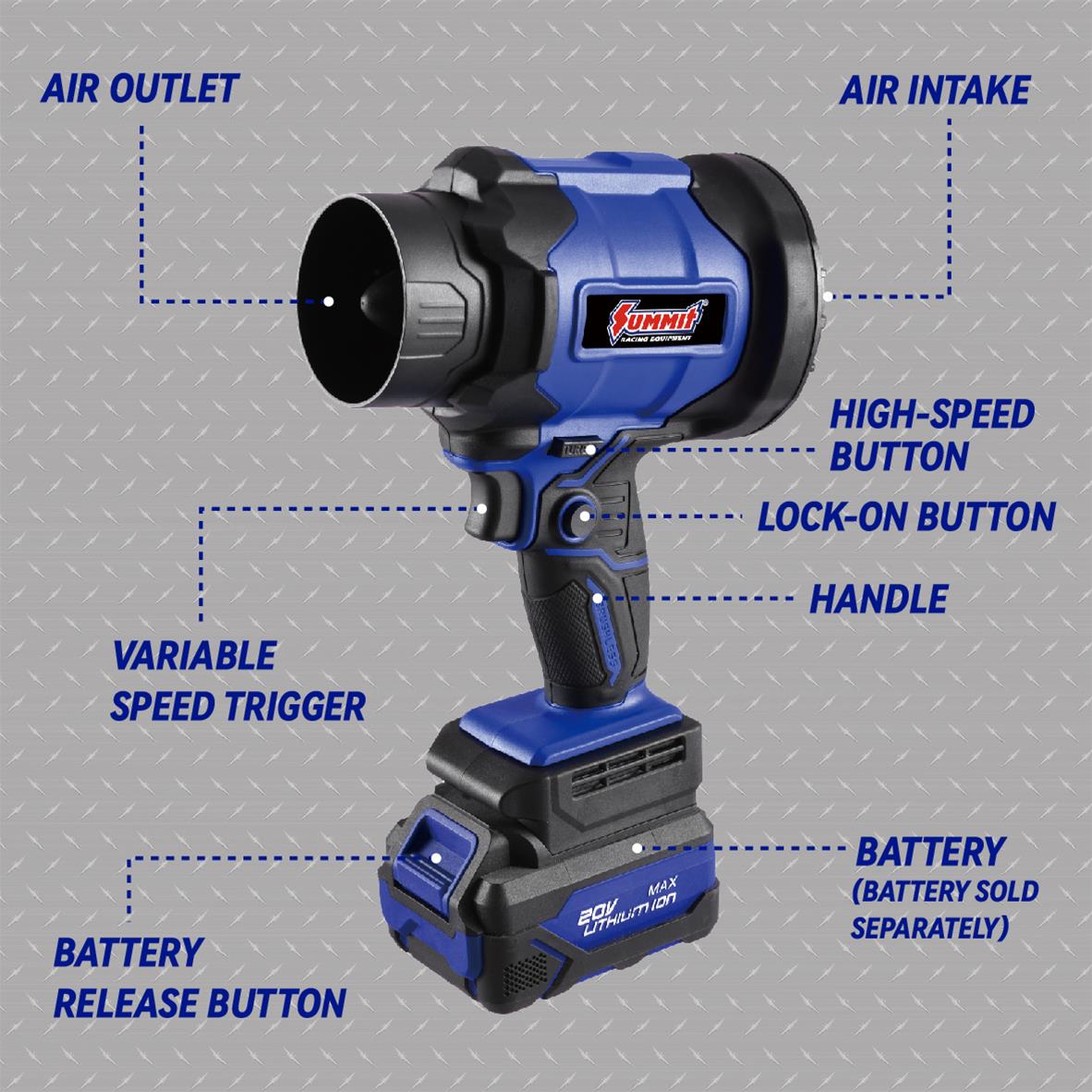 Summit Racing SUM-900716 Summit Racing™ 20V Dryer/Blowers | Summit