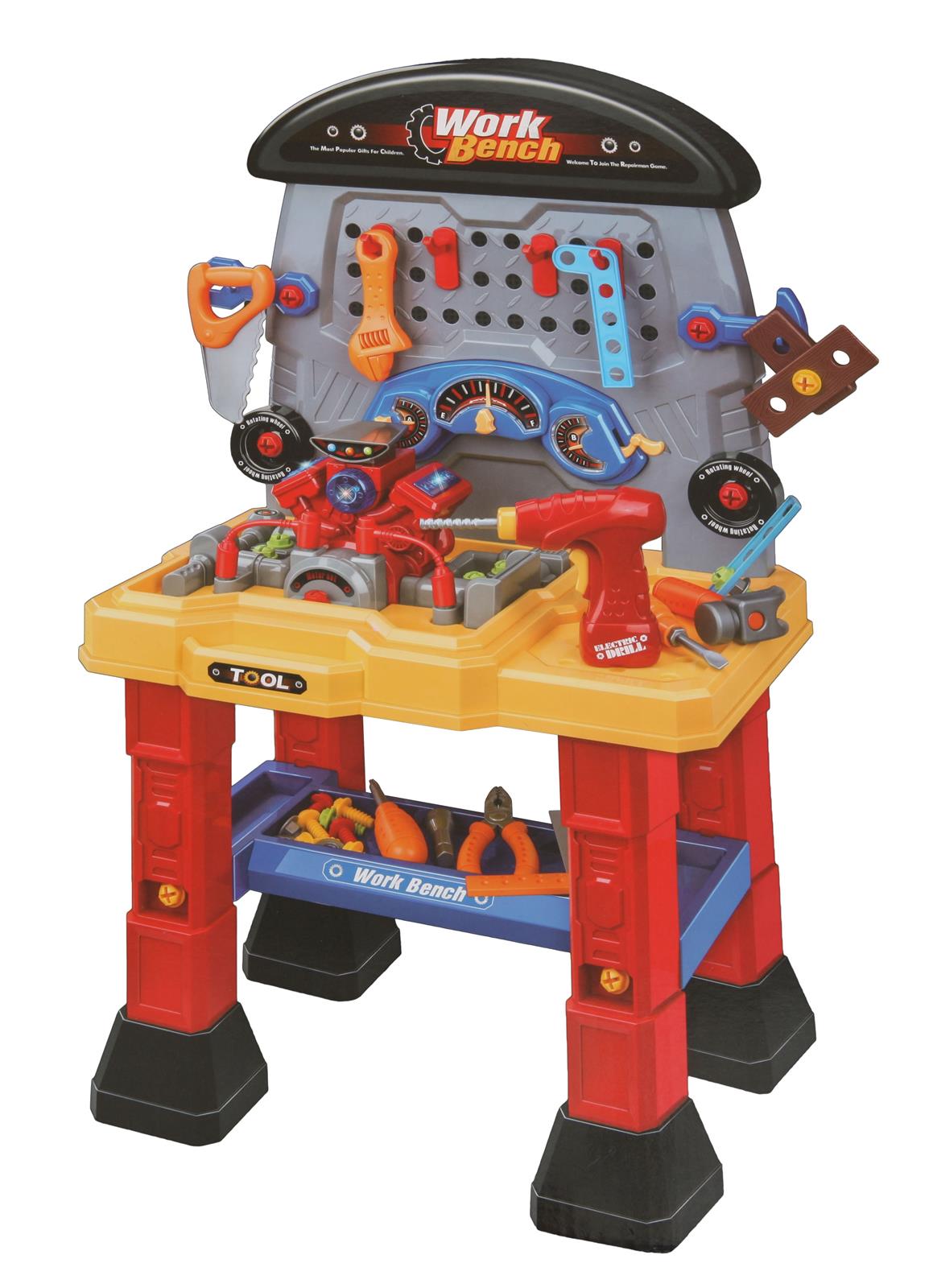Summit Racing SUM-941132 Kids Toy Work Bench with Light Up Engine