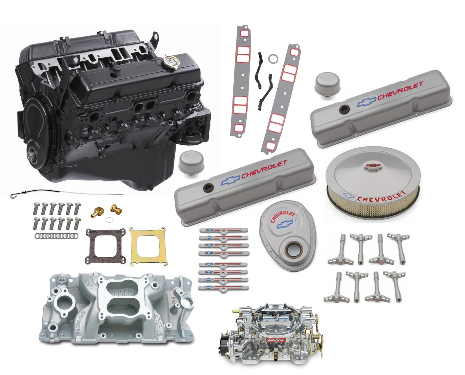 Summit Racing SUMCSUMNAL10 Summit Racing® 350 C.I.D. 195 HP Long Block Crate Engine Combos