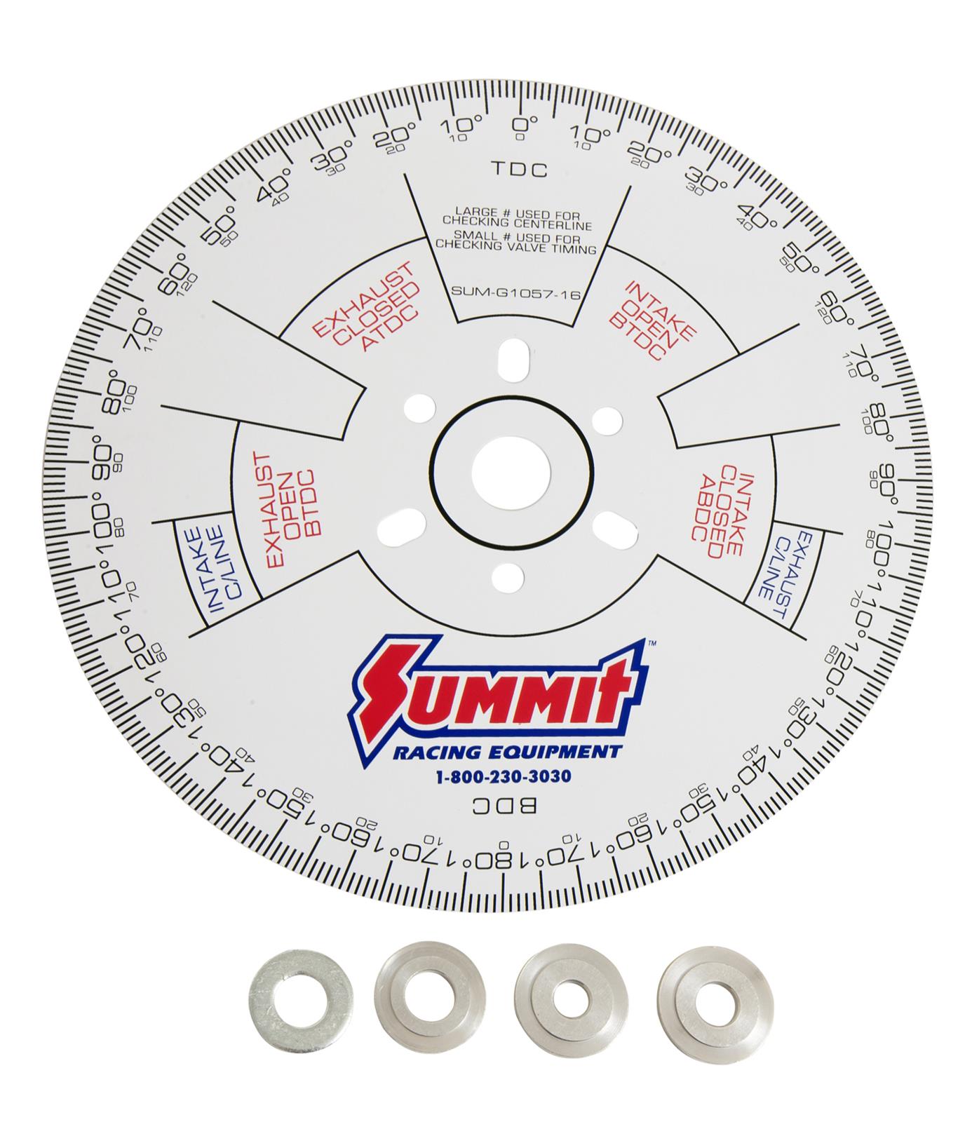 Afkeer Disco focus Summit Racing SUM-G1057-16 Summit Racing™ Cam Degree Wheels | Summit Racing