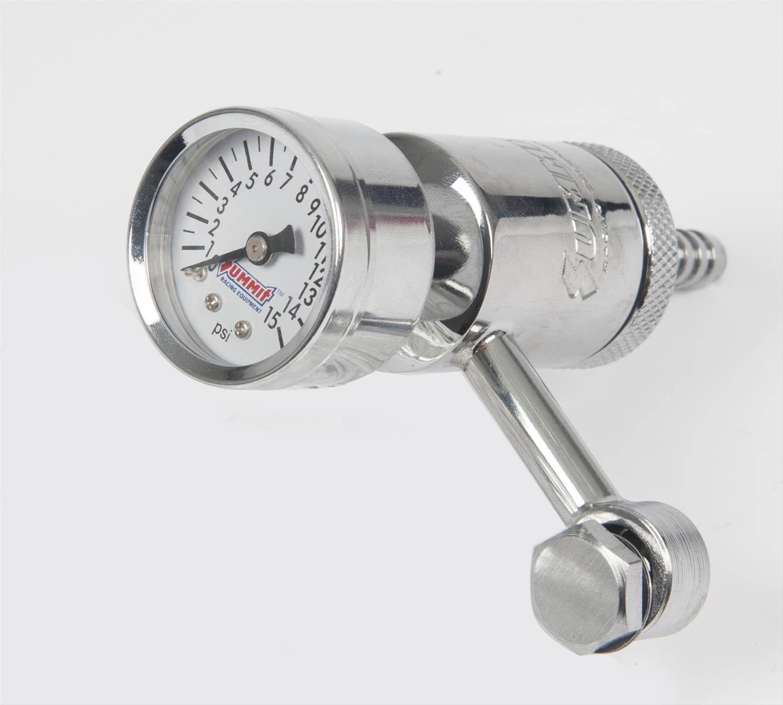 Summit Racing® Sergi Adjustable Single Feed Fuel Line & Gauge Kits SUMG15242 Free Shipping