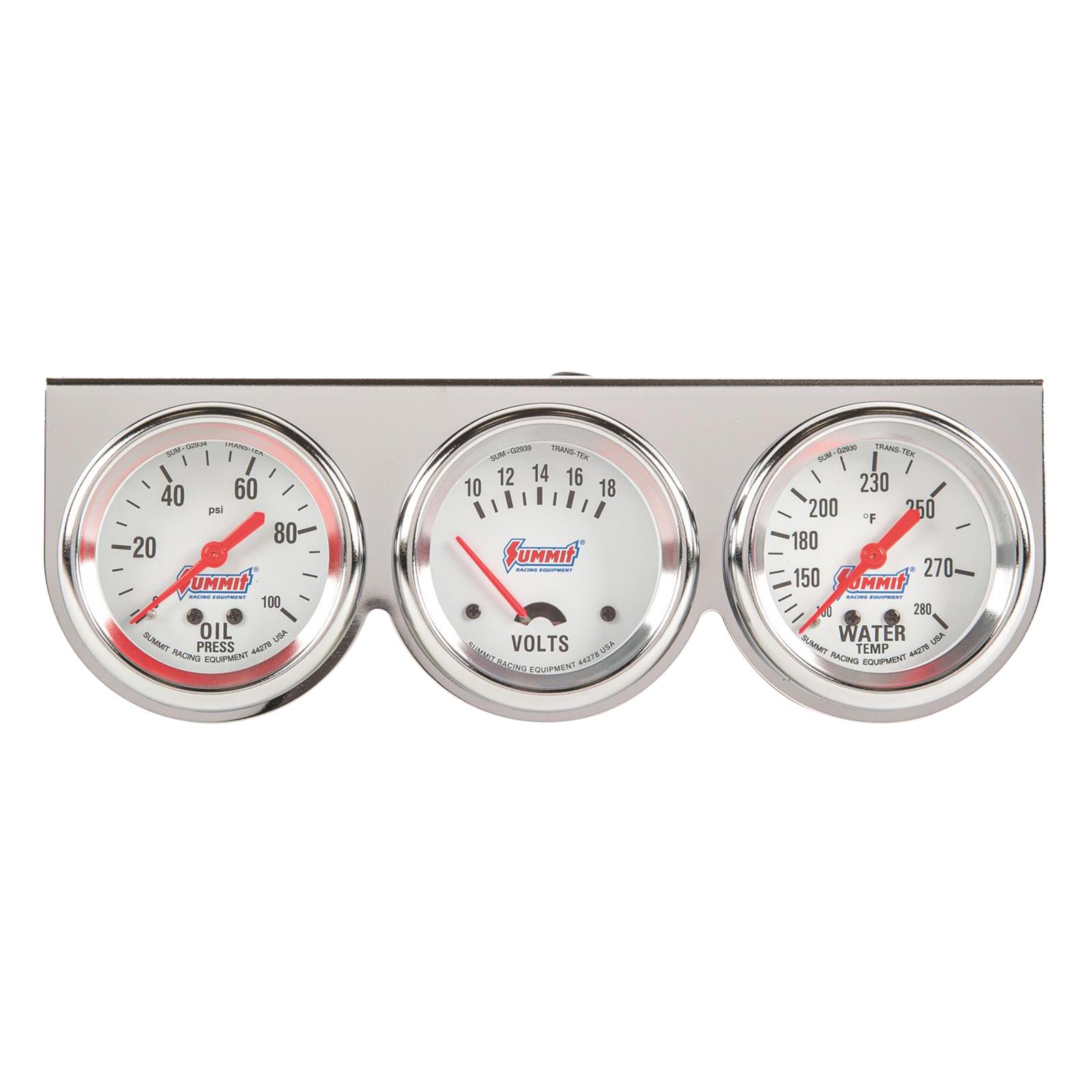 AutoMeter 2324 - AutoGage Analog Console Oil/Water Temp/Volt - View #4
