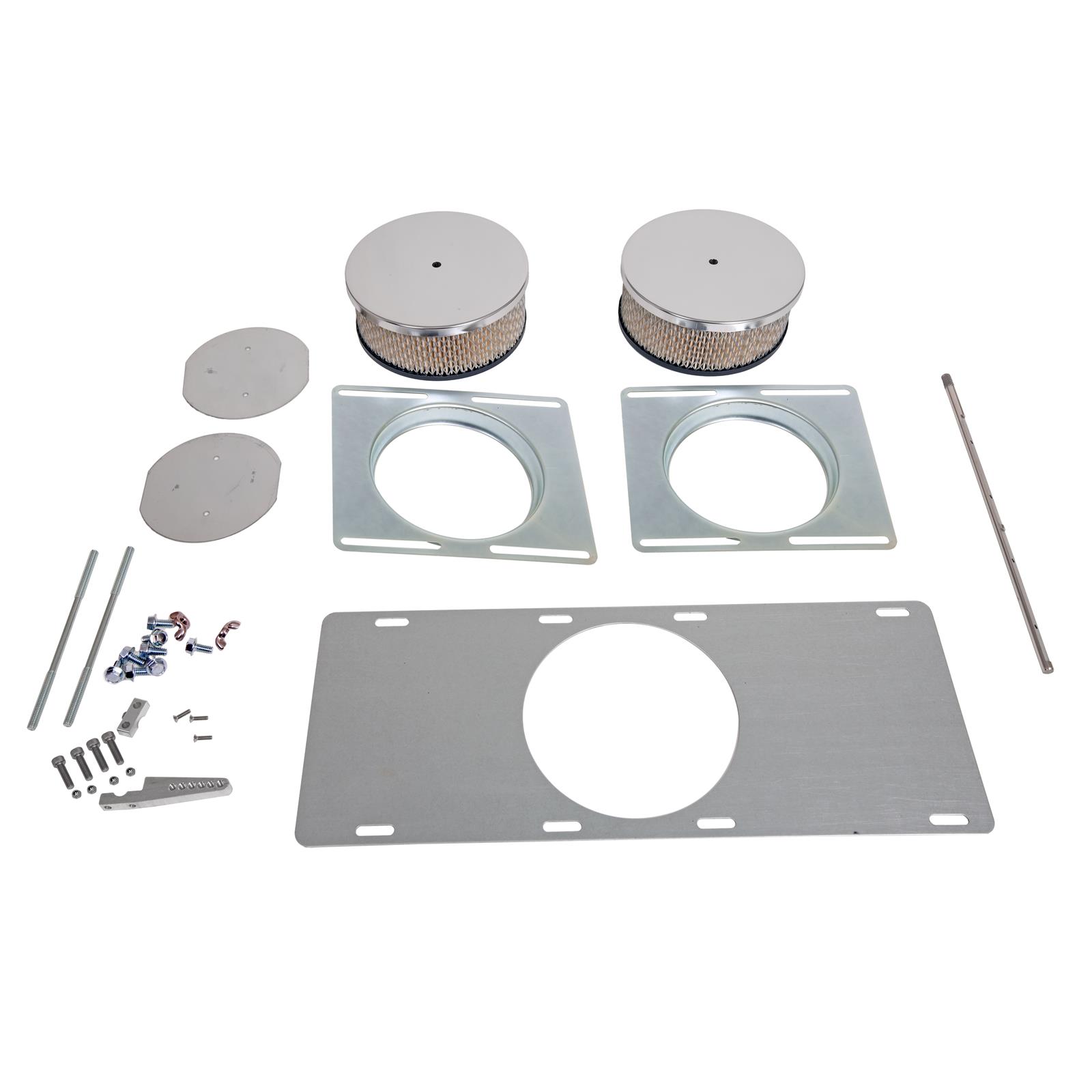 Summit Racing SUMG31021B Summit Racing™ Double Barrel Hood Scoops