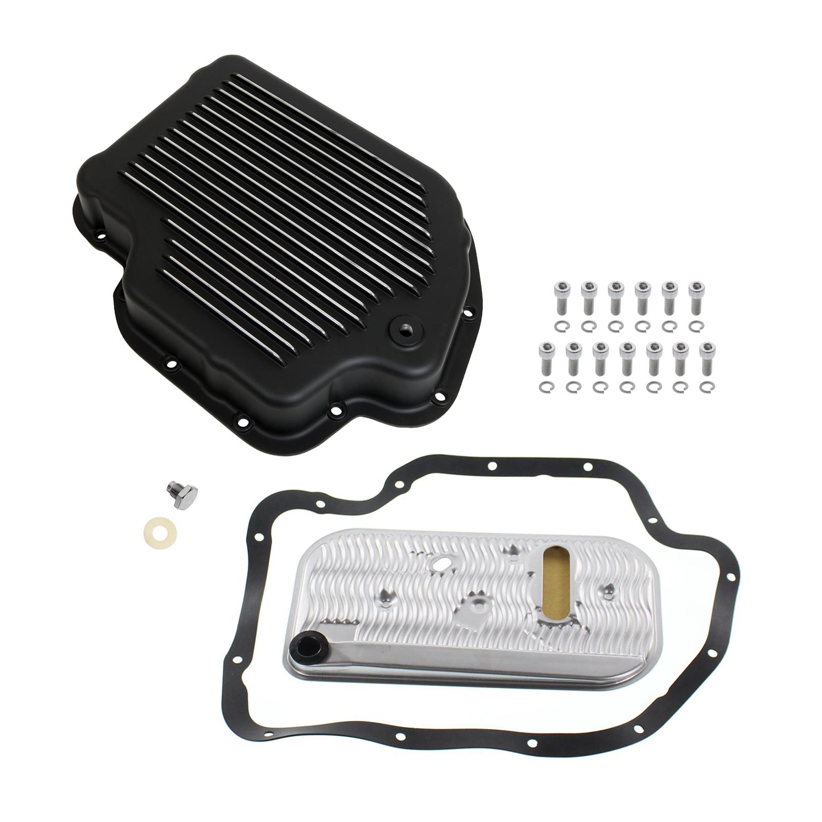 Summit Racing SUM-G3892B-SET Summit Racing™ Transmission Pans