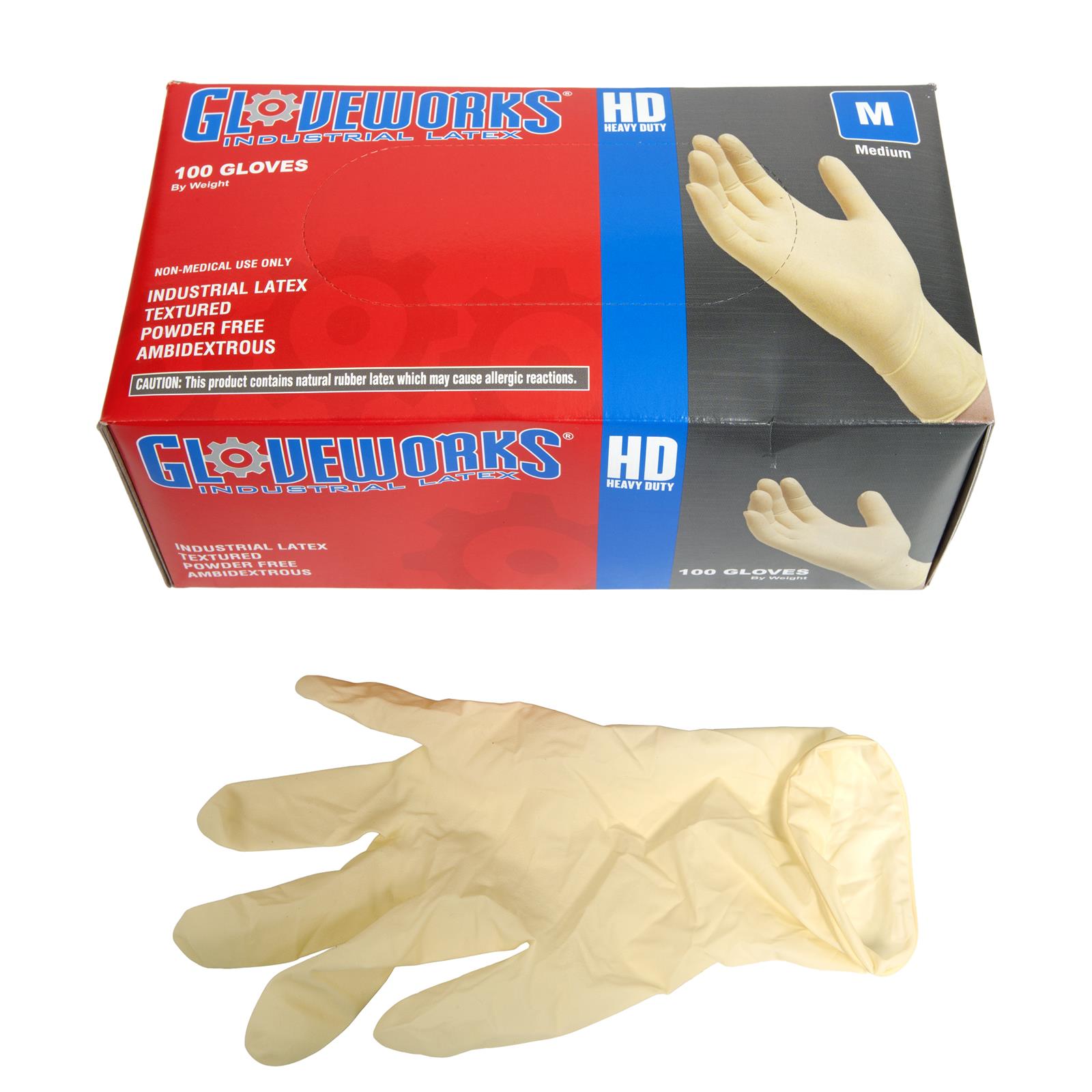 Gloveworks HD Latex Gloves - X-Large