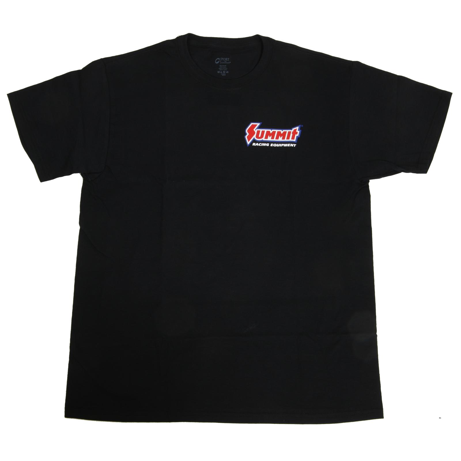 Summit Racing T-Shirt Cotton Summit Racing Equipment Logo Black Men's ...