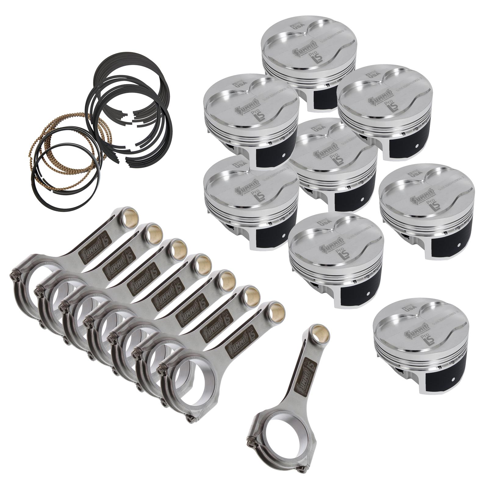 Summit racing sum pr3600012 summit racing pro ls piston and rod kits