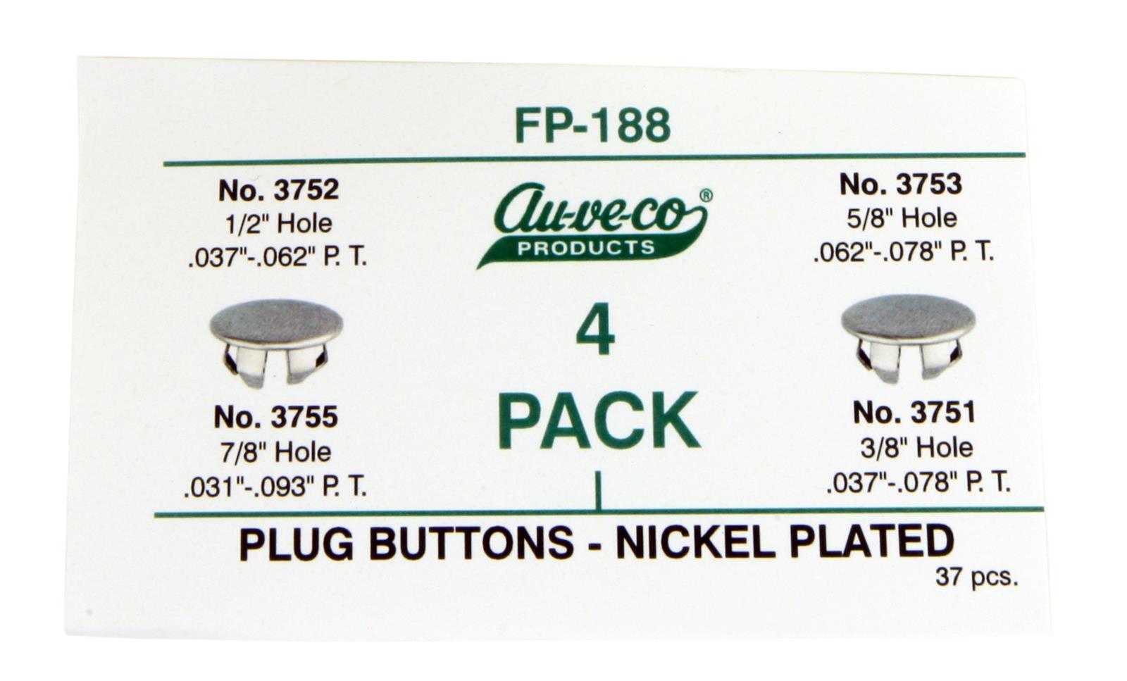 Summit Racing SUMRP10043 Summit Racing™ Body Panel Plugs Summit Racing