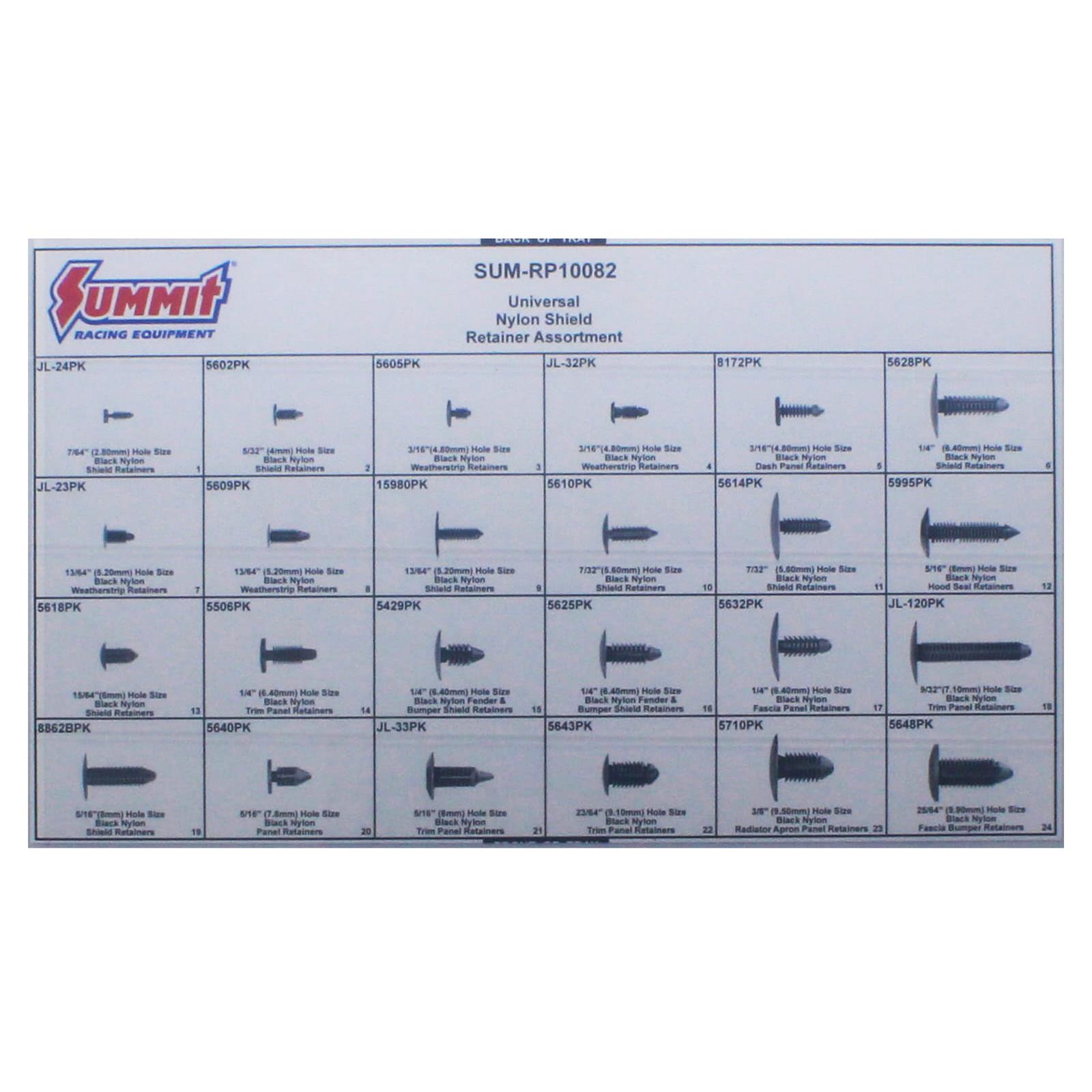 Summit Racing SUM-RP10082 Summit Racing™ Multi-Purpose Retainers ...