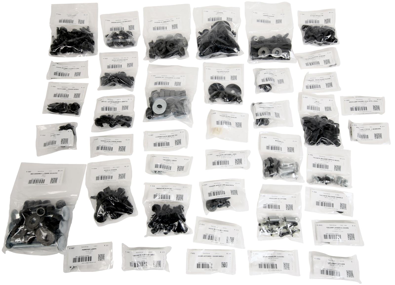 Summit Racing SUM-RP24397 Summit Racing™ Restoration Body Fastener Kits ...
