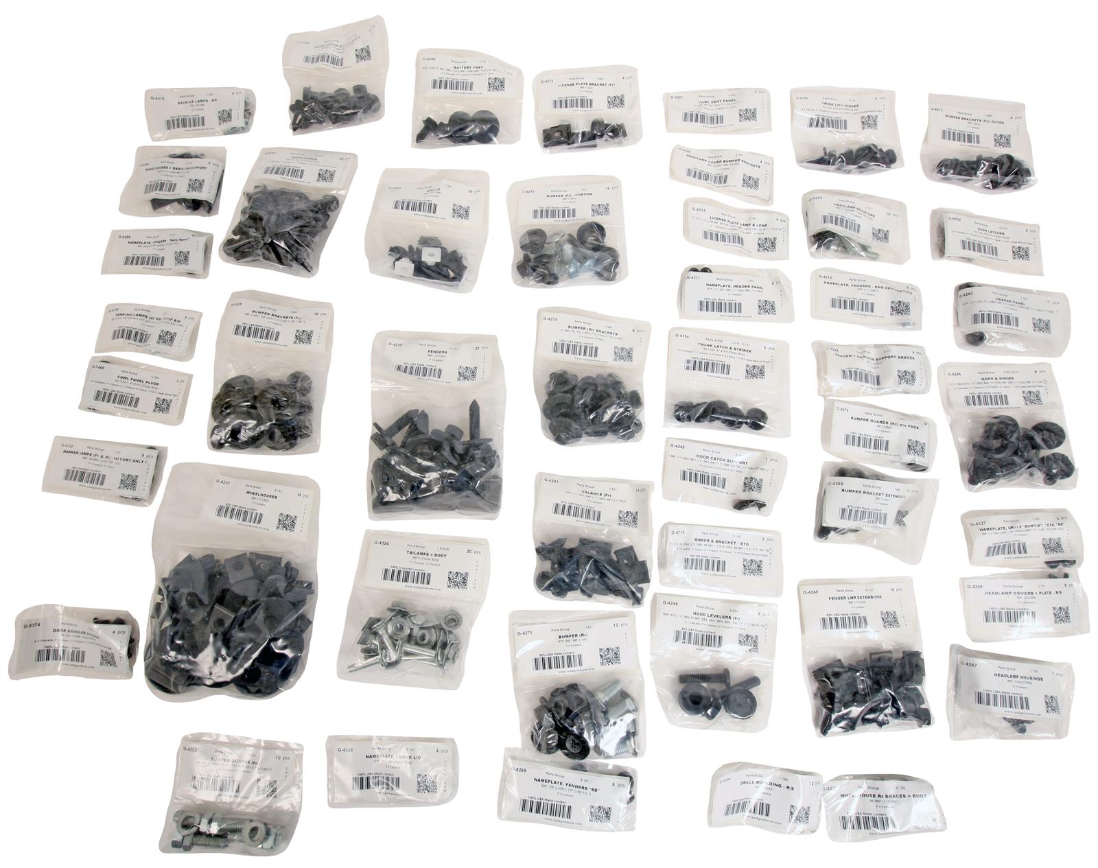 Summit Racing SUM-RP24442 Summit Racing™ Restoration Body Fastener Kits ...