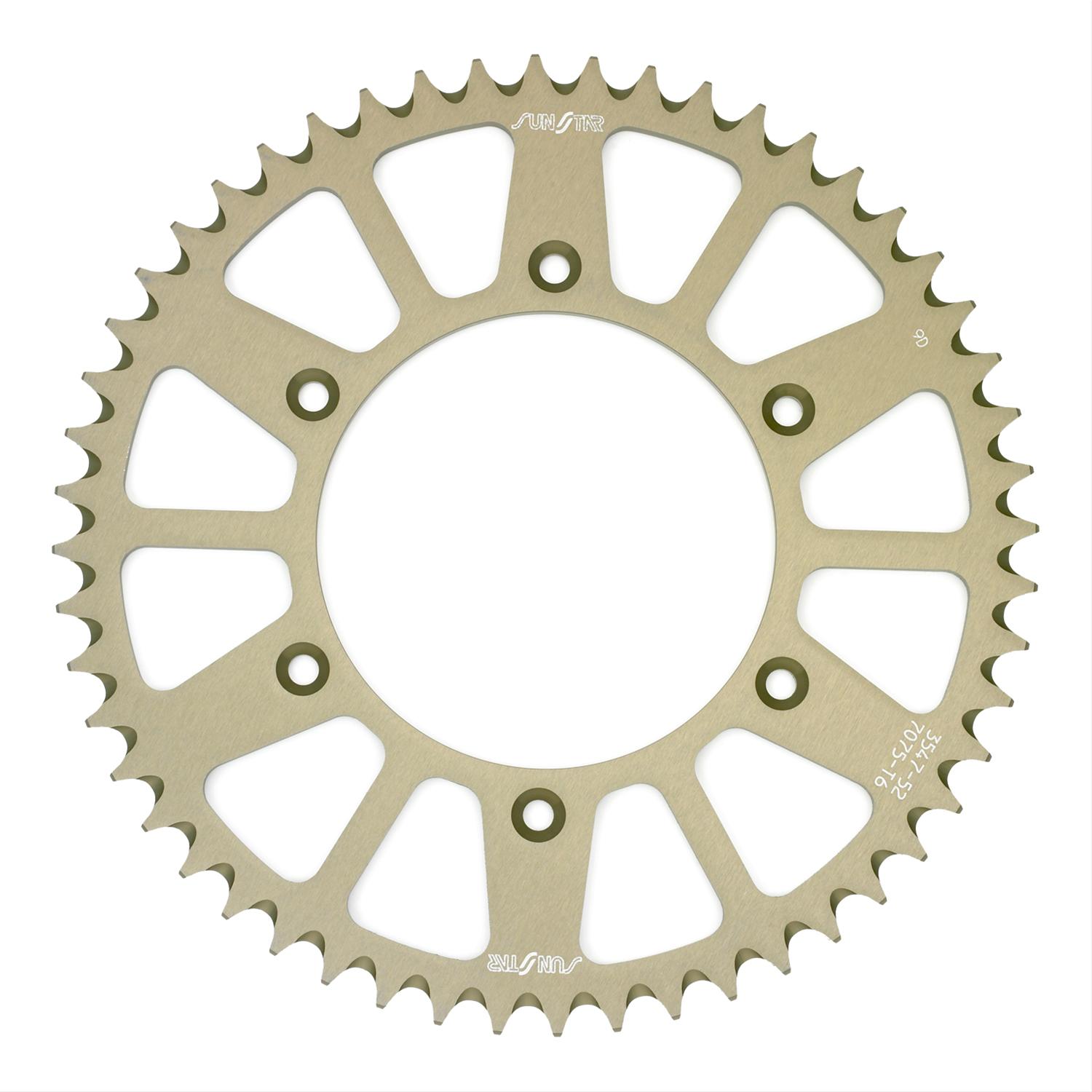 Sunstar Sprockets 5355950 Sunstar Works Triplestar Aluminum Sprockets