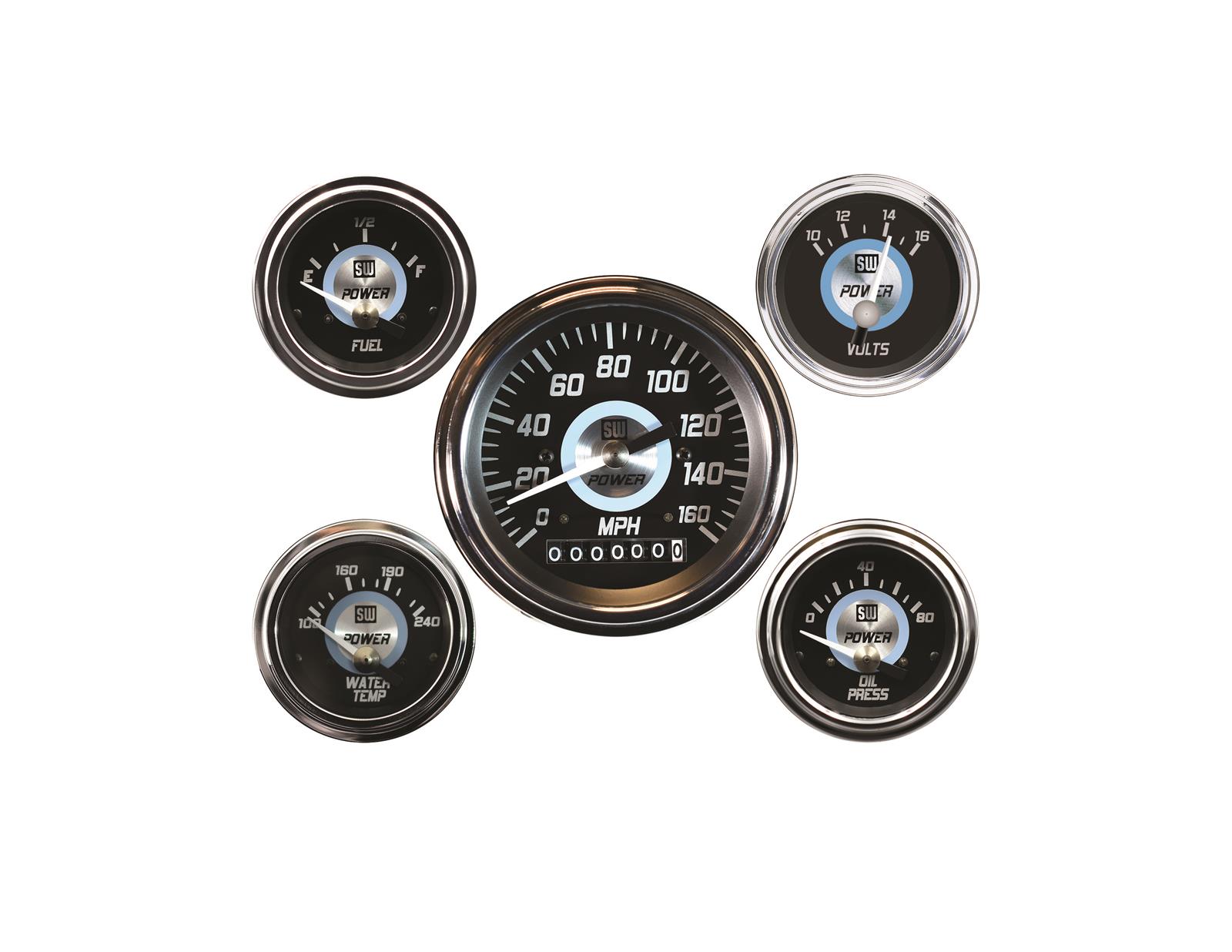 Stewart Warner 82253 Stewart Warner Power Series Analog Gauge Kits