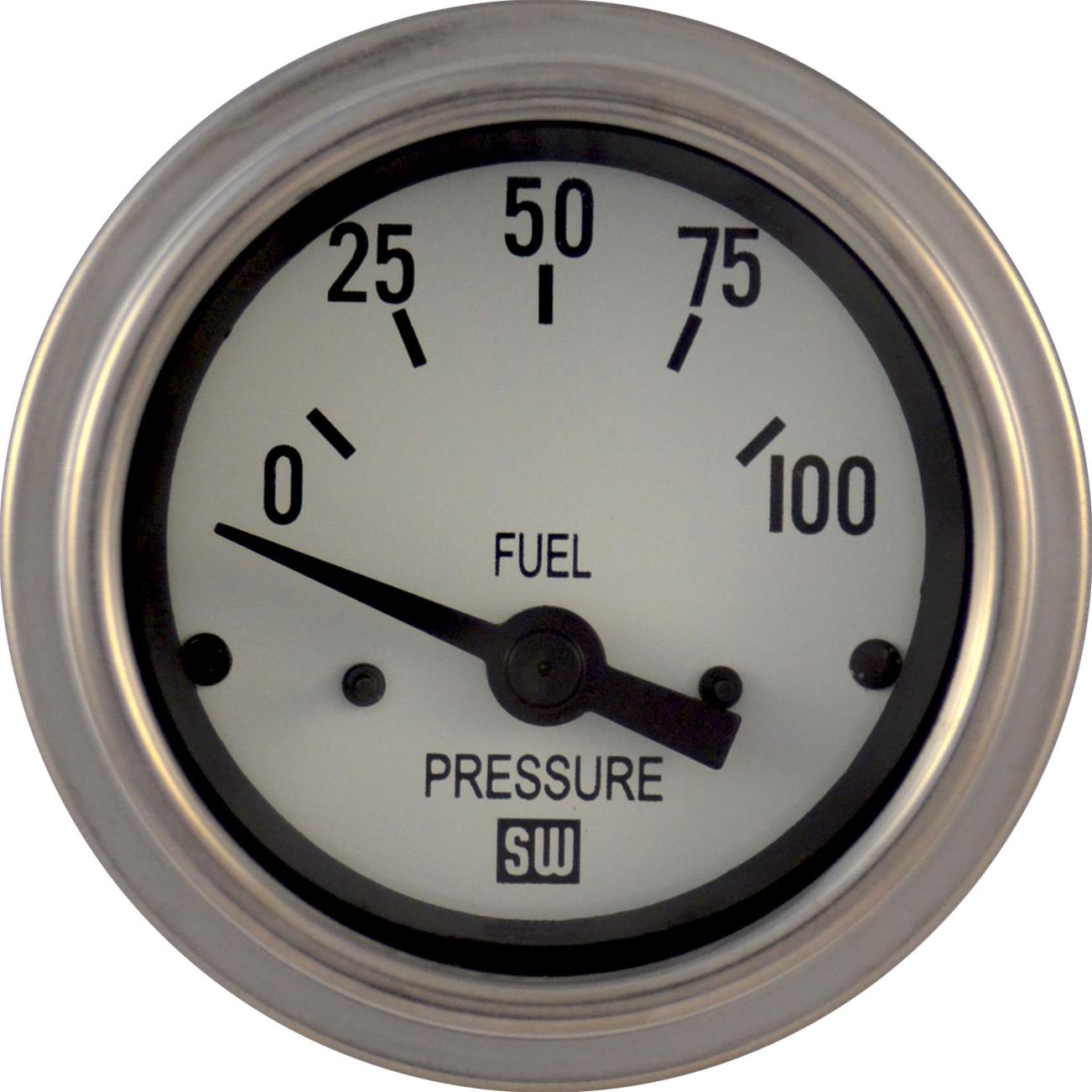 Stewart Warner 82436-WHT Stewart Warner Deluxe Series Gauges  