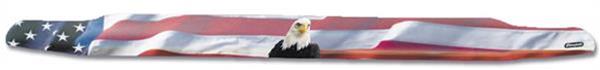 Stampede Vigilante Premium Hood Protectors 301-30 Bug Guard, Protector, 3M Automotive-grade Adhesive, Acrylic, Chevy Truck and SUV, American Flag with Eagle, Each