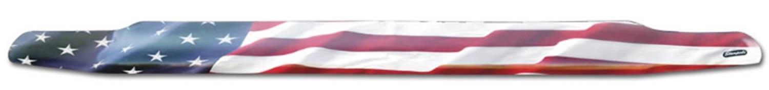 Stampede Vigilante Premium Hood Protectors 2019-41 Bug Guard, Protector, 3M Automotive-grade Adhesive, Acrylic, American Flag, Each thumbnail 2