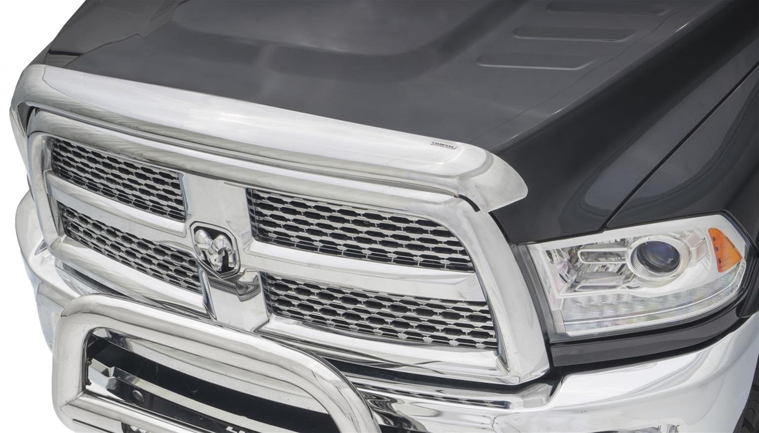 Stampede Vigilante Premium Hood Protectors for 2019-2023 SIERRA 1500, 2022 1500 LIMITED - 3022-8 Bug Guard, Protector, 3M Automotive-grade Adhesive, Acrylic, GMC Sierra Chrome, Each