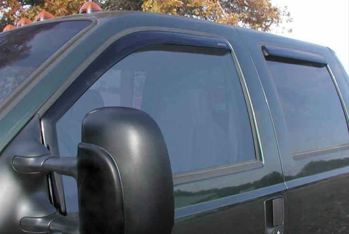 Stampede Snap-Inz In-Channel Sidewind Deflectors 41007-2 Side Window Visor VentVisor - 4pc Smoke Chevrolet SUVs 1992-1999 thumbnail 3
