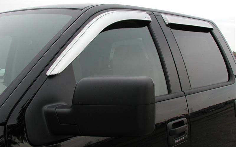 Stampede Tape-Onz Sidewind Deflectors 60120-8 Side Window Visor VentVisor - 2pc Chrome Chevrolet Colorado, GMC Canyon 2015-2017 thumbnail 2