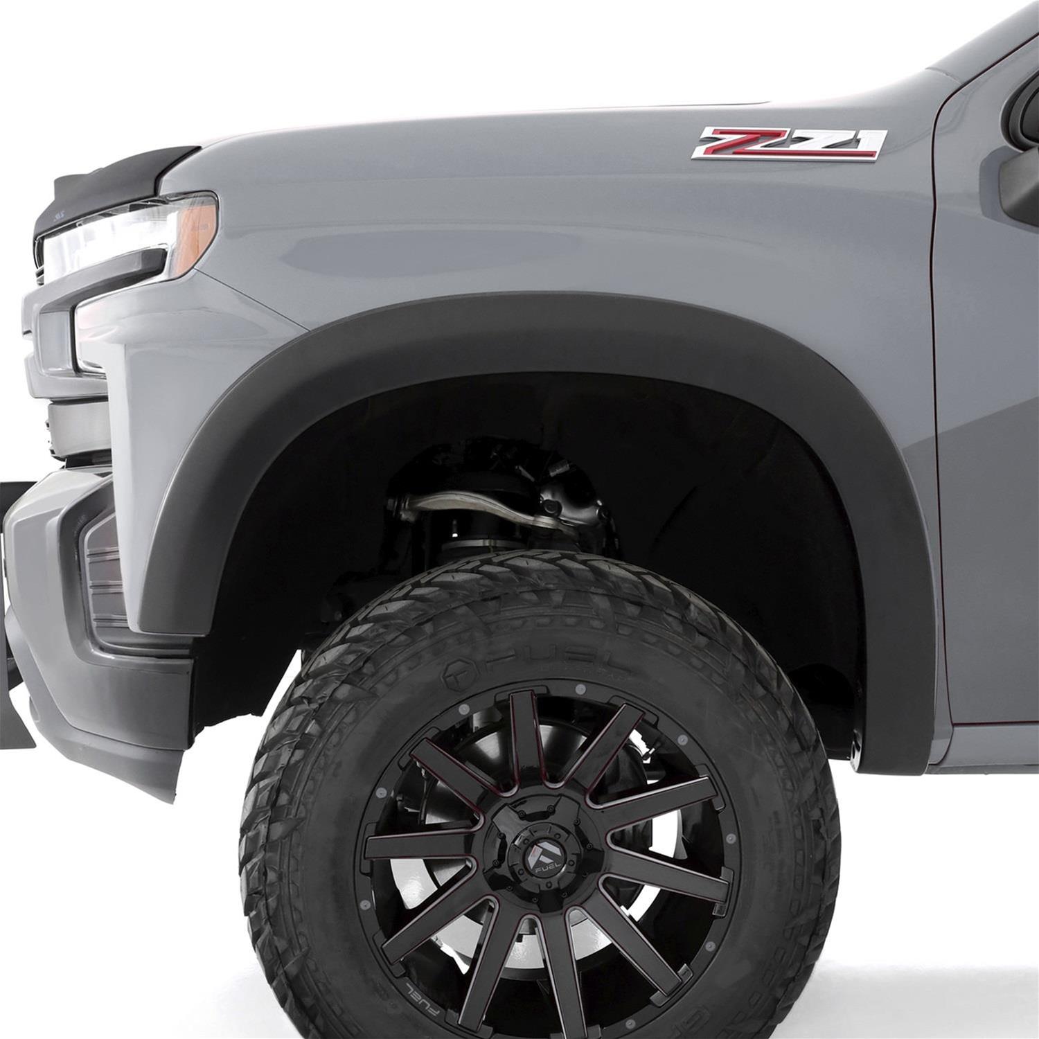 Stampede Original Riderz Fender Flares 8637-2 Flares, Riderz, Front and Rear, 2 in. Width, Thermoplastic, Black, Chevy, Set of 4
