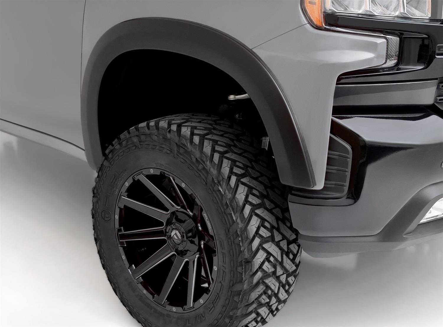 Stampede Original Riderz Fender Flares 8637-5 Flares, Riderz, Front and Rear, 2 in. Width, Thermoplastic, Textured Black, Chevy, Set of 4