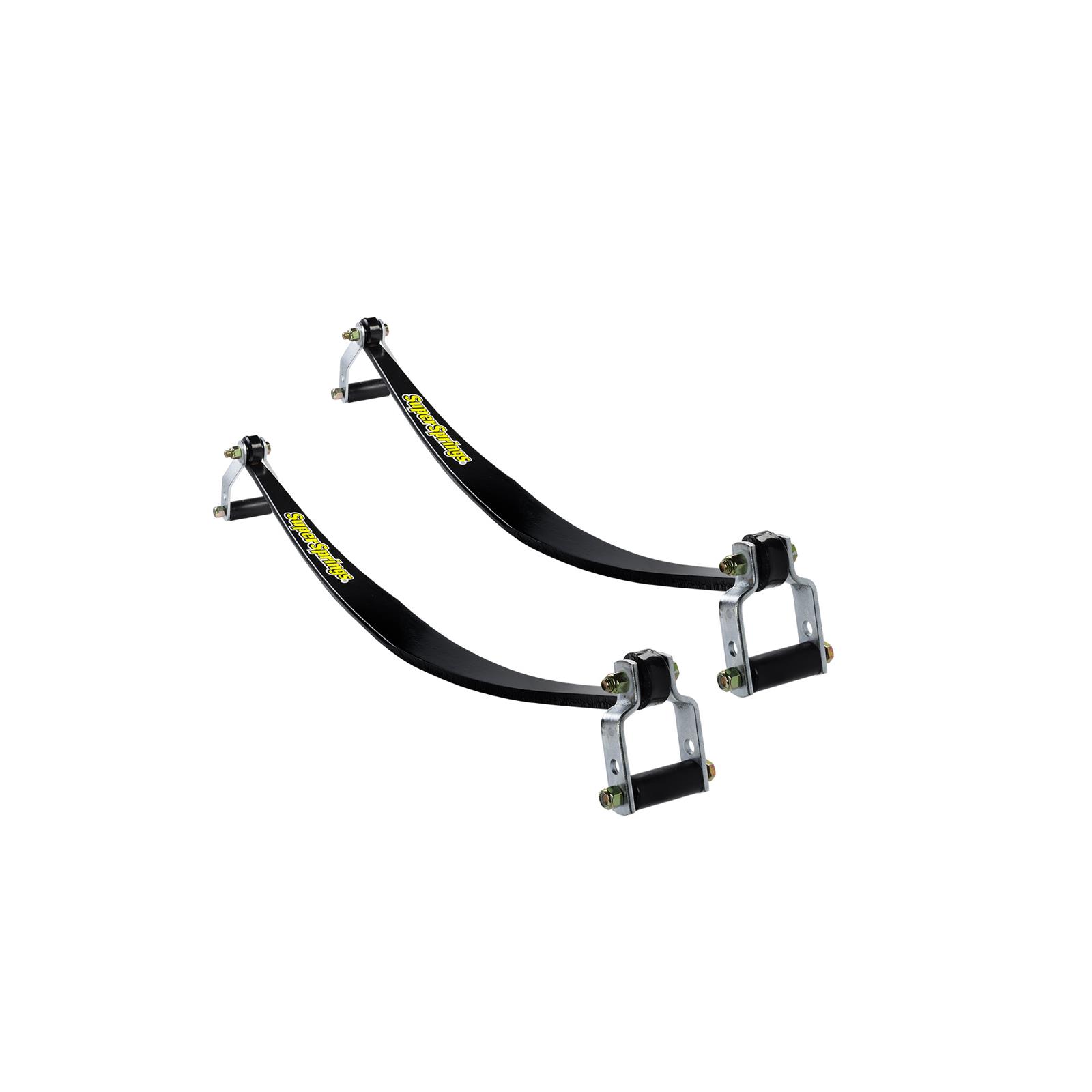 SuperSprings Suspension Helper Springs SSA12 Leaf Spring, SuperSprings, 1,900 lbs. Spring Capacity, Chevy, Ford, GMC, for Nissan, Pair