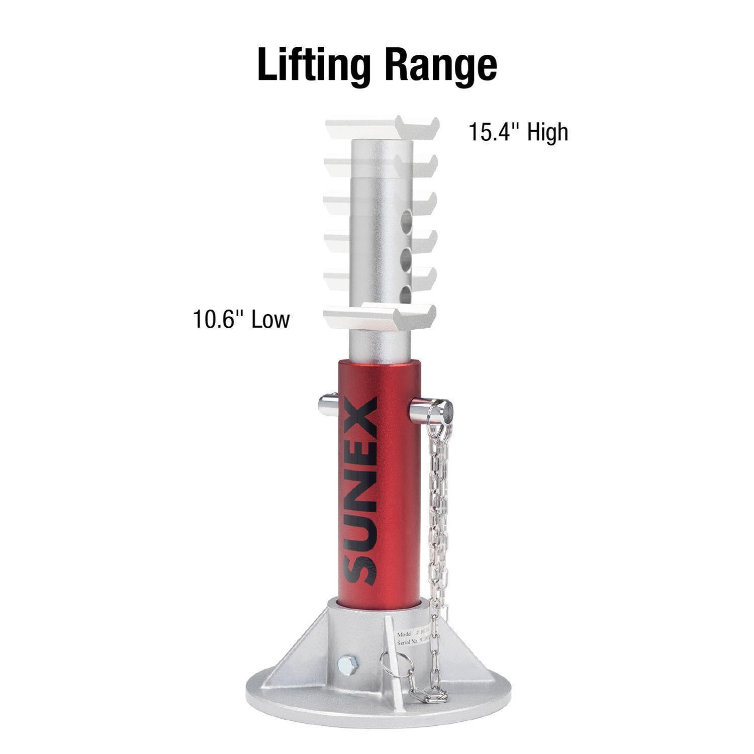 スラキュア Sunex 1003AJ Sunex Tools Aluminum Jack Stands | Summit Racing