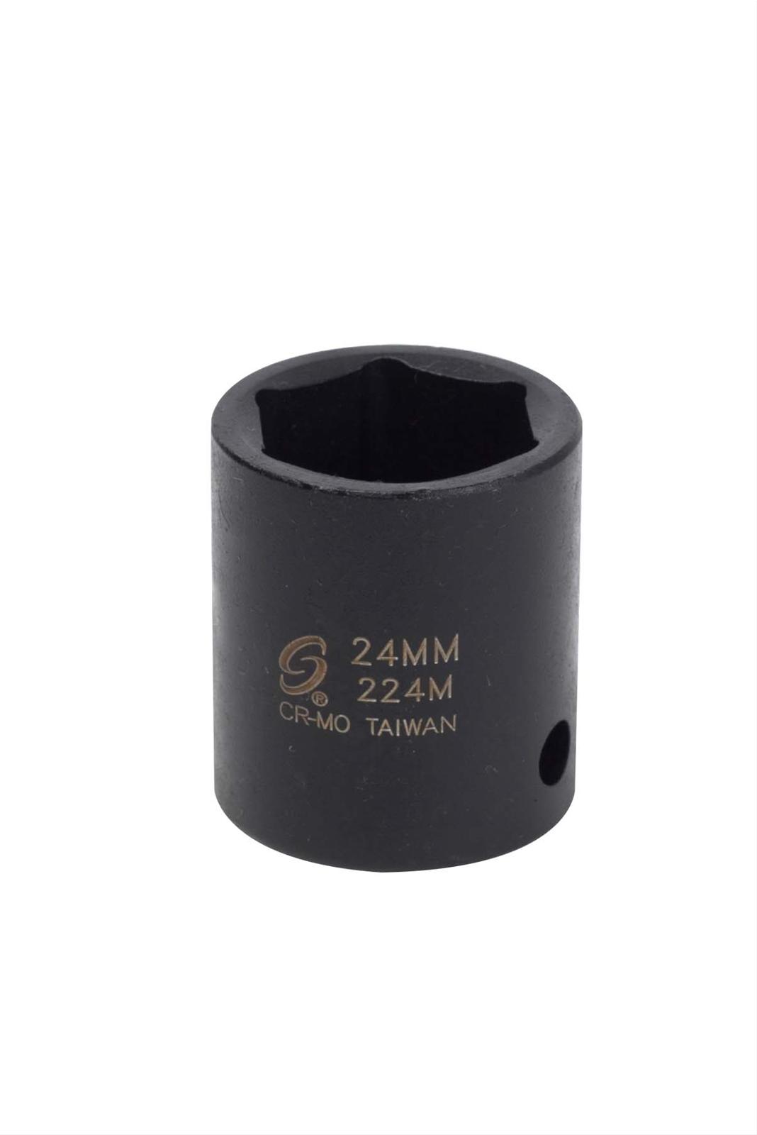 Sunex 224M 1/2" Dr 24mm Impact Socket 