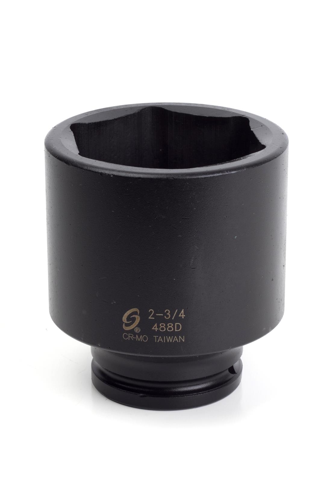 Sunex 488d Schlag-Stecknuss 3/4 Zoll Antrieb – 2–3/4 Zoll Tief, Chrom-Molybdän-Stahl