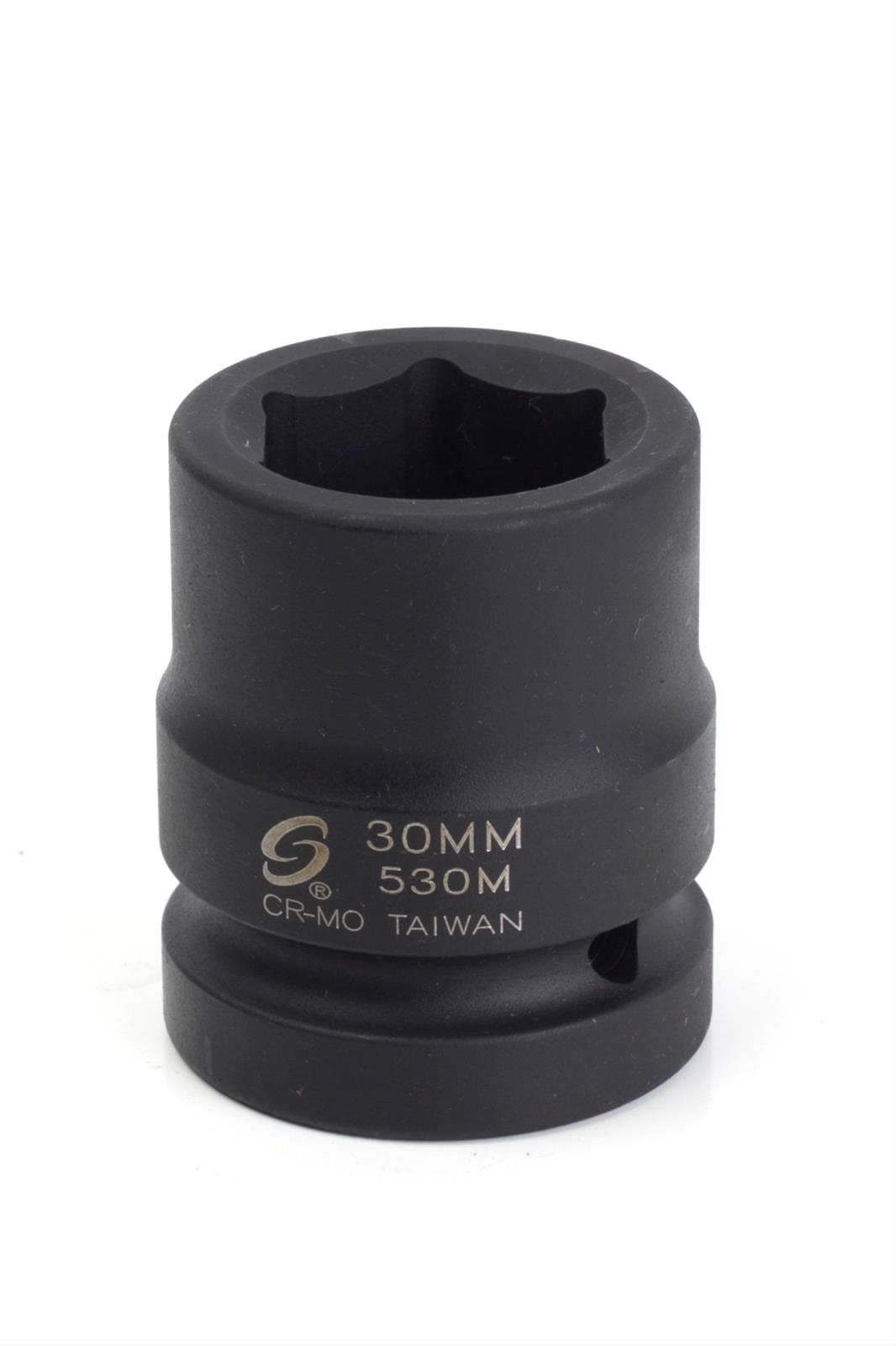Sunex 530 Impact Socket 15/16 Zoll – 2,5 Cm Antrieb, 6-kant, Chrom-Molybdän-Stahl