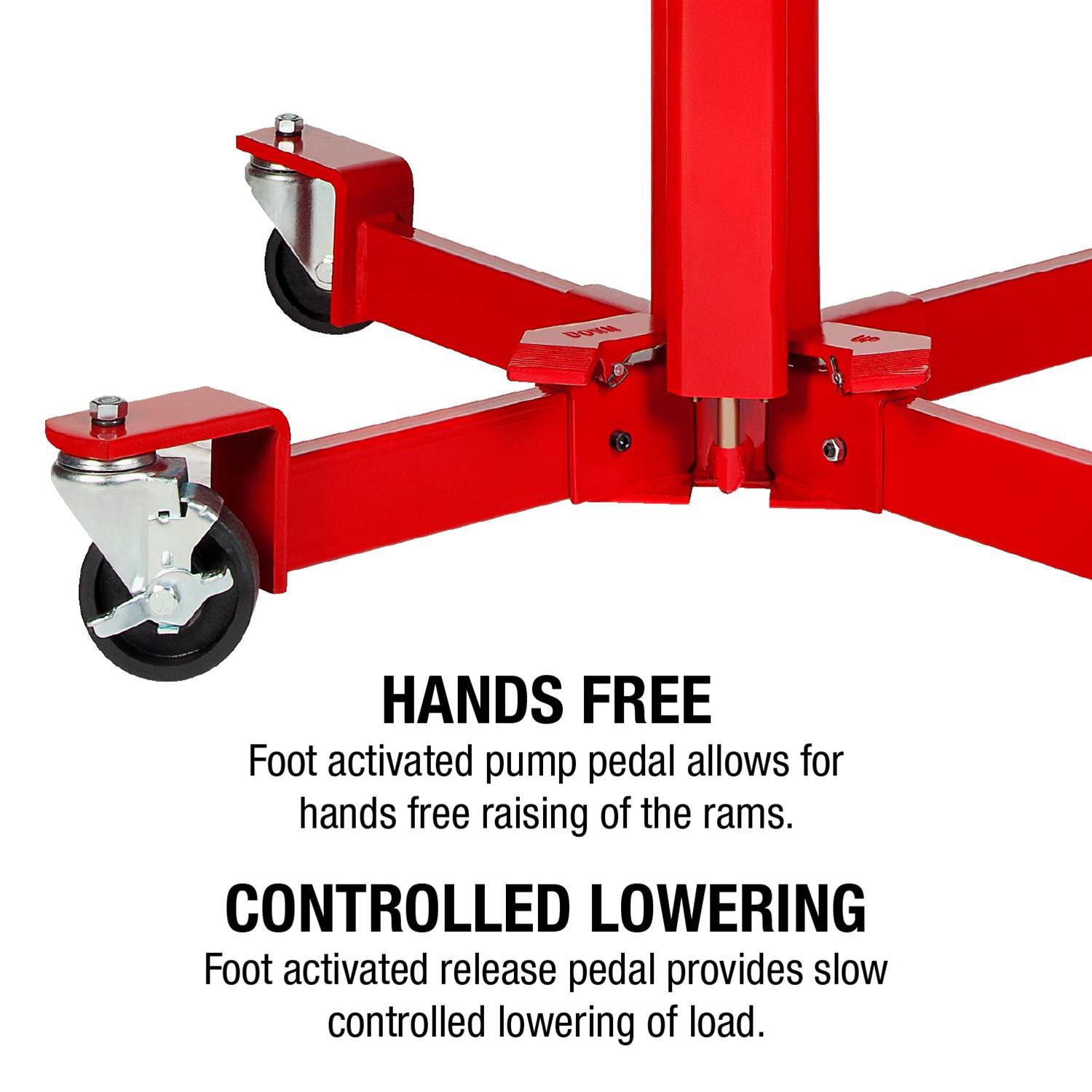 Sunex 7796 Sunex Tools Air/Hydraulic Telescopic Transmission Jacks