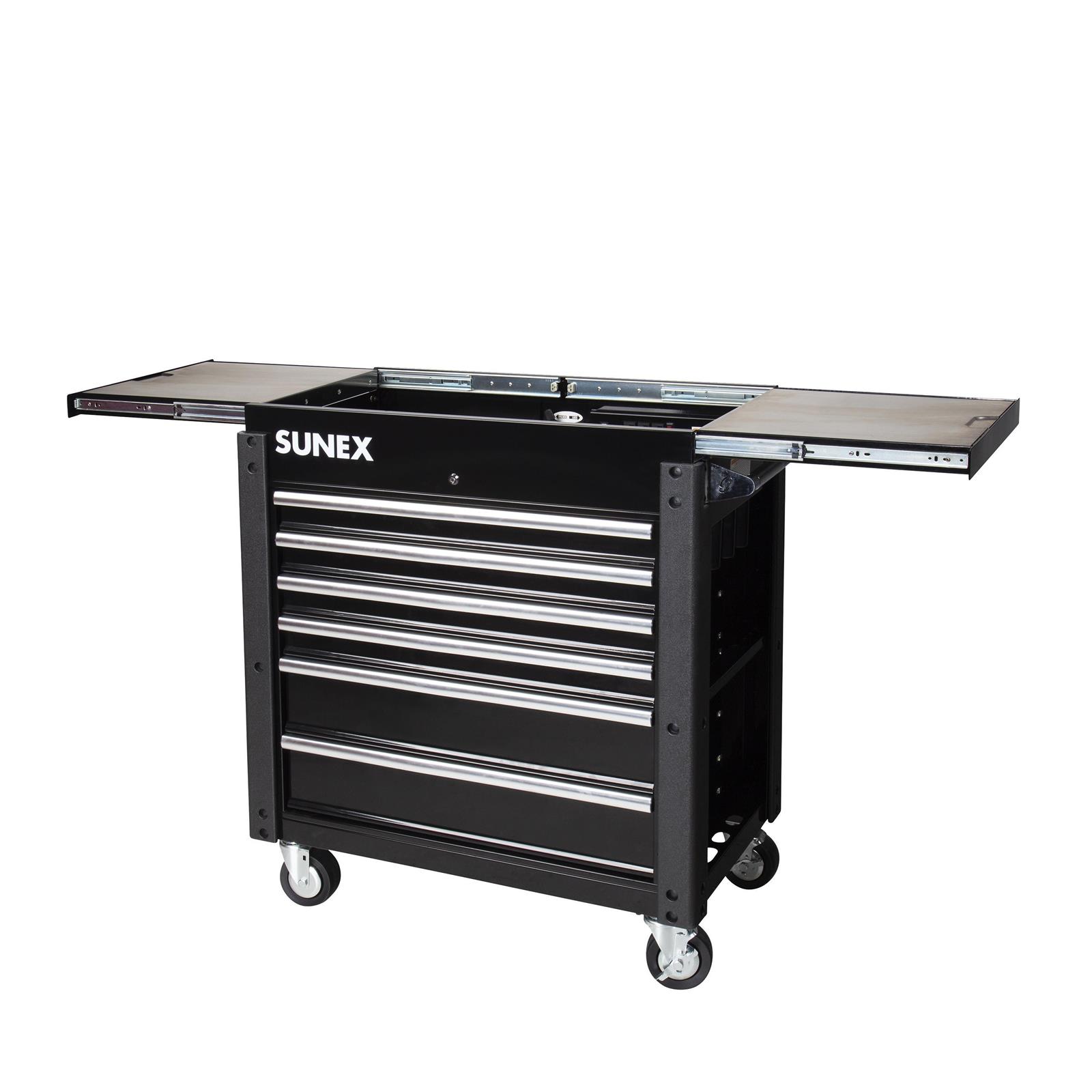 Sunex 8035XTFDBK Sunex Tools 6-Drawer Slide Top Utility Carts