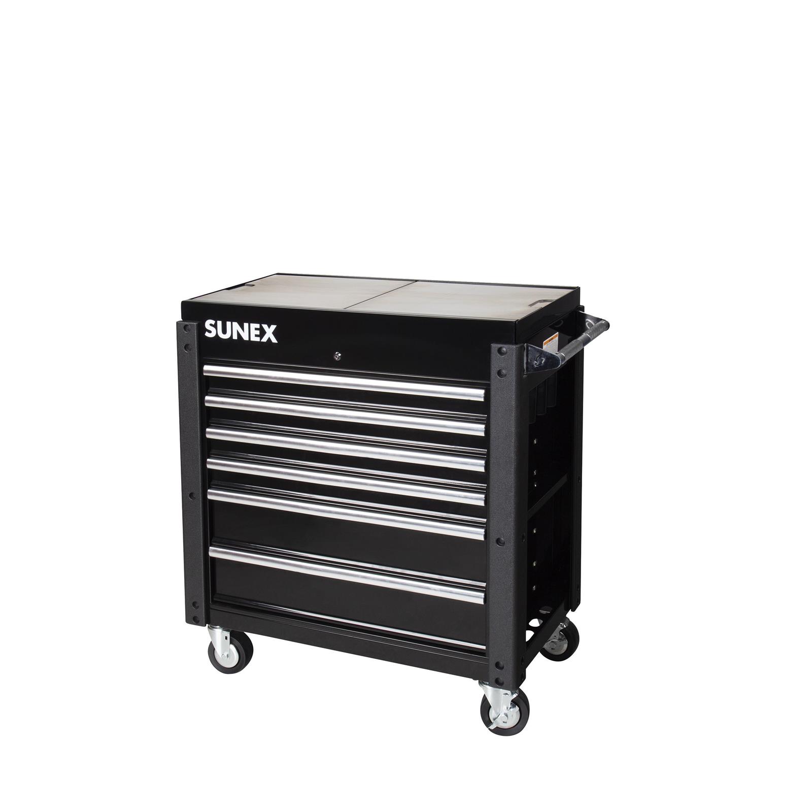 Sunex 8035XTFDBK Sunex Tools 6-Drawer Slide Top Utility Carts