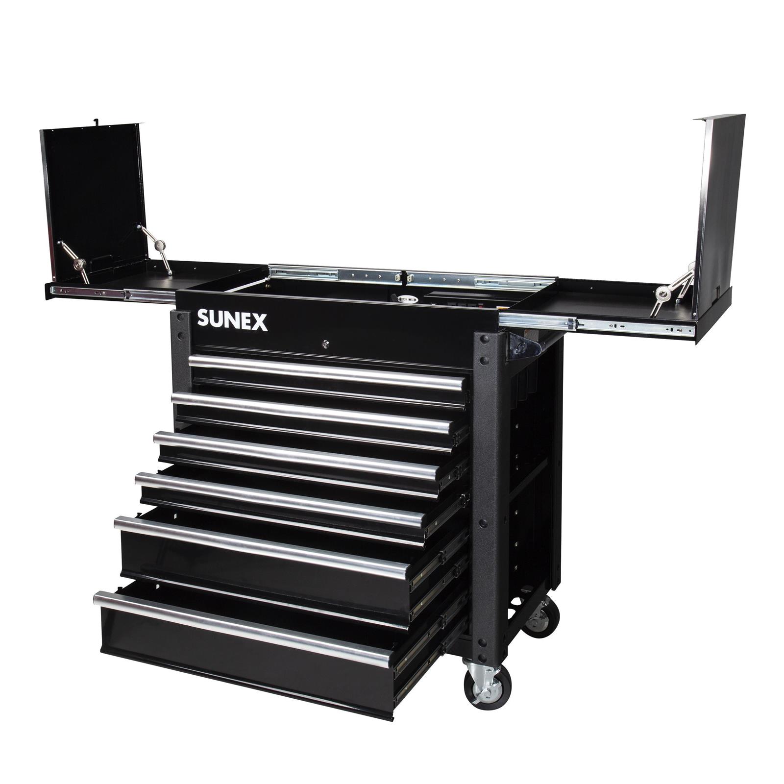 Sunex 8035XTFDBK Sunex Tools 6-Drawer Slide Top Utility Carts
