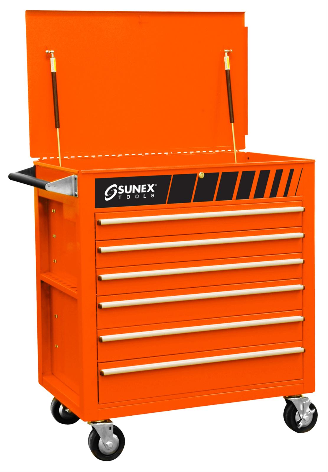 Sunex 8057O Sunex Tools Full Drawer ProfessionalDuty Service Carts