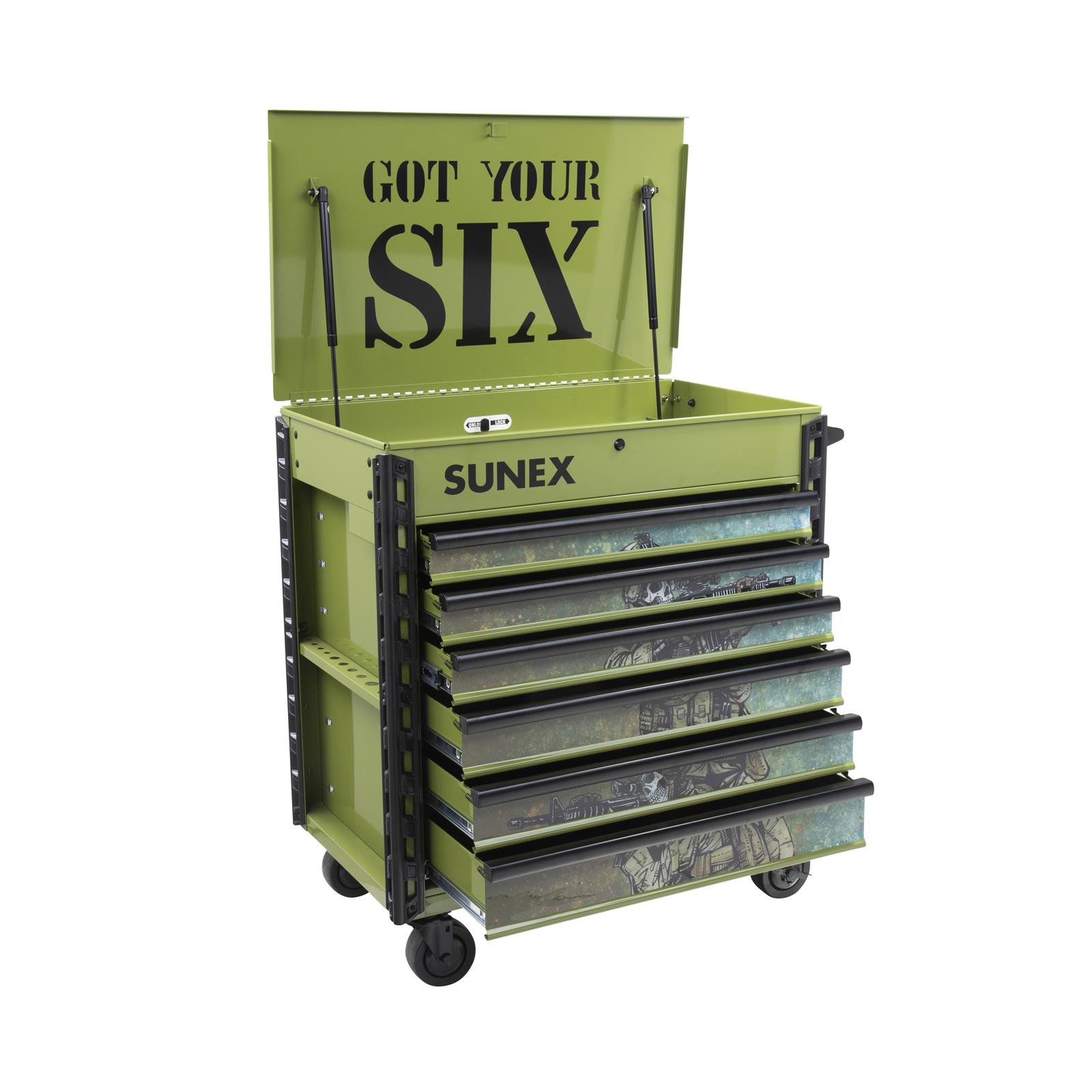 Sunex 8057XTDLGYS Sunex Tools Full Drawer Professional-Duty