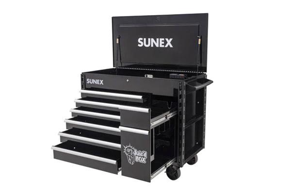 Sunex 8065PCBK Sunex Tools JUIC'D Box 7 Drawer Powered Carts